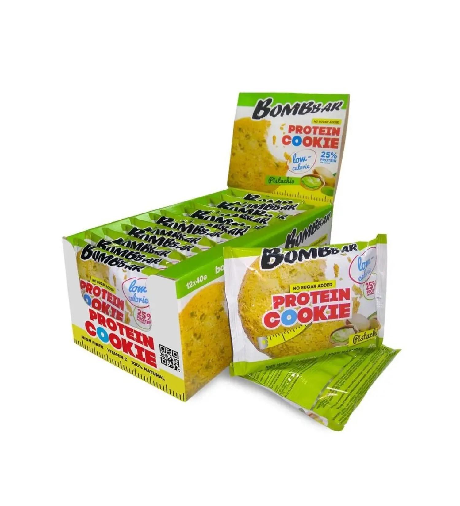 BombBar Cookies Protein Low -Callloride pistachio 40g - Buy Online on GoSupps.com