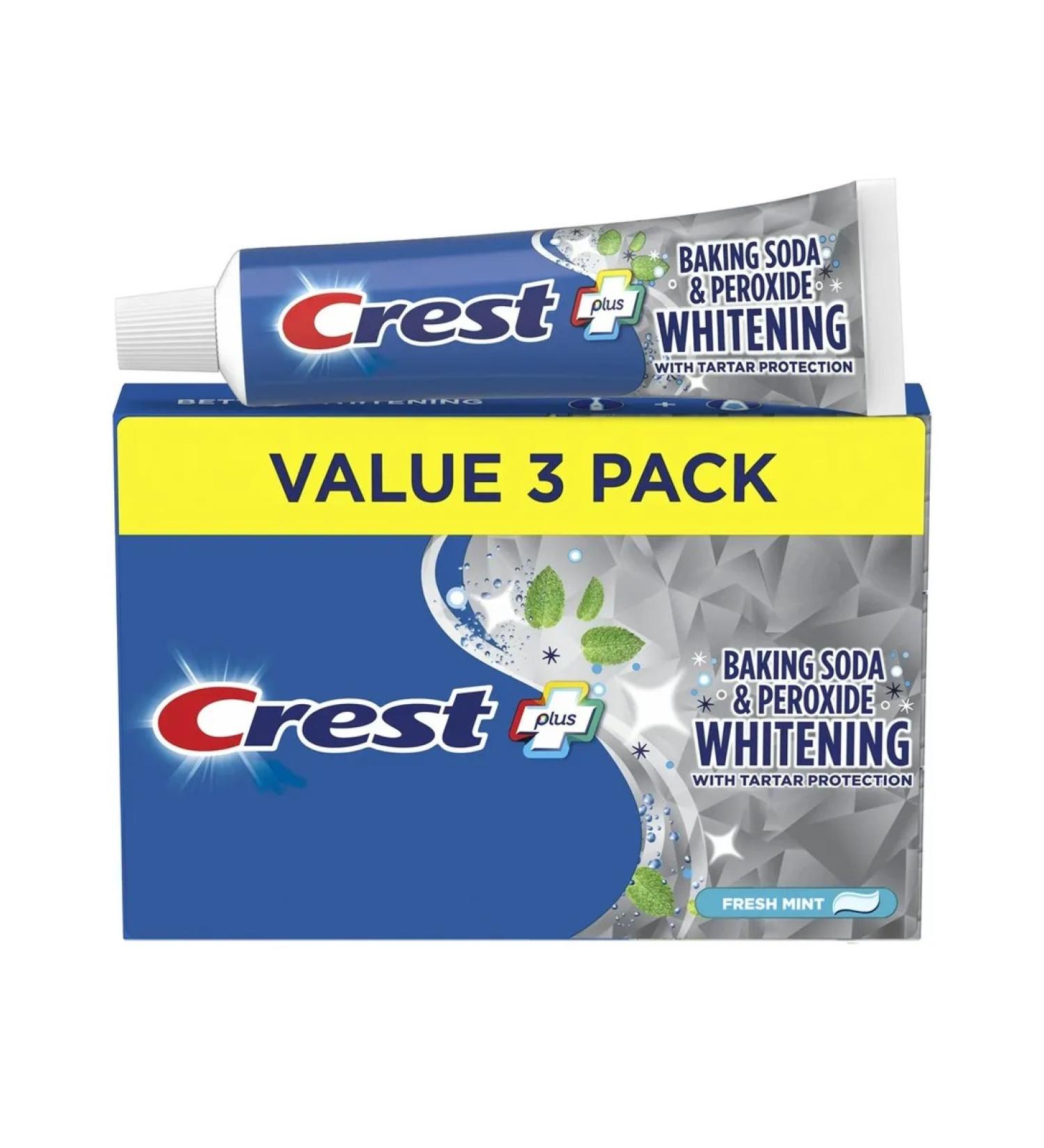 CREST Bucking Soda & Peroxide - Toothpaste 161 G (3 pcs.) - Buy Online on GoSupps.com