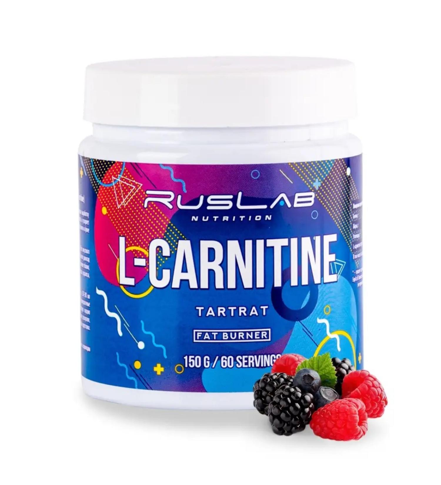 Ruslabnutrition L-Carnitine amino acid (150 gr) forest berries - Buy Online on GoSupps.com