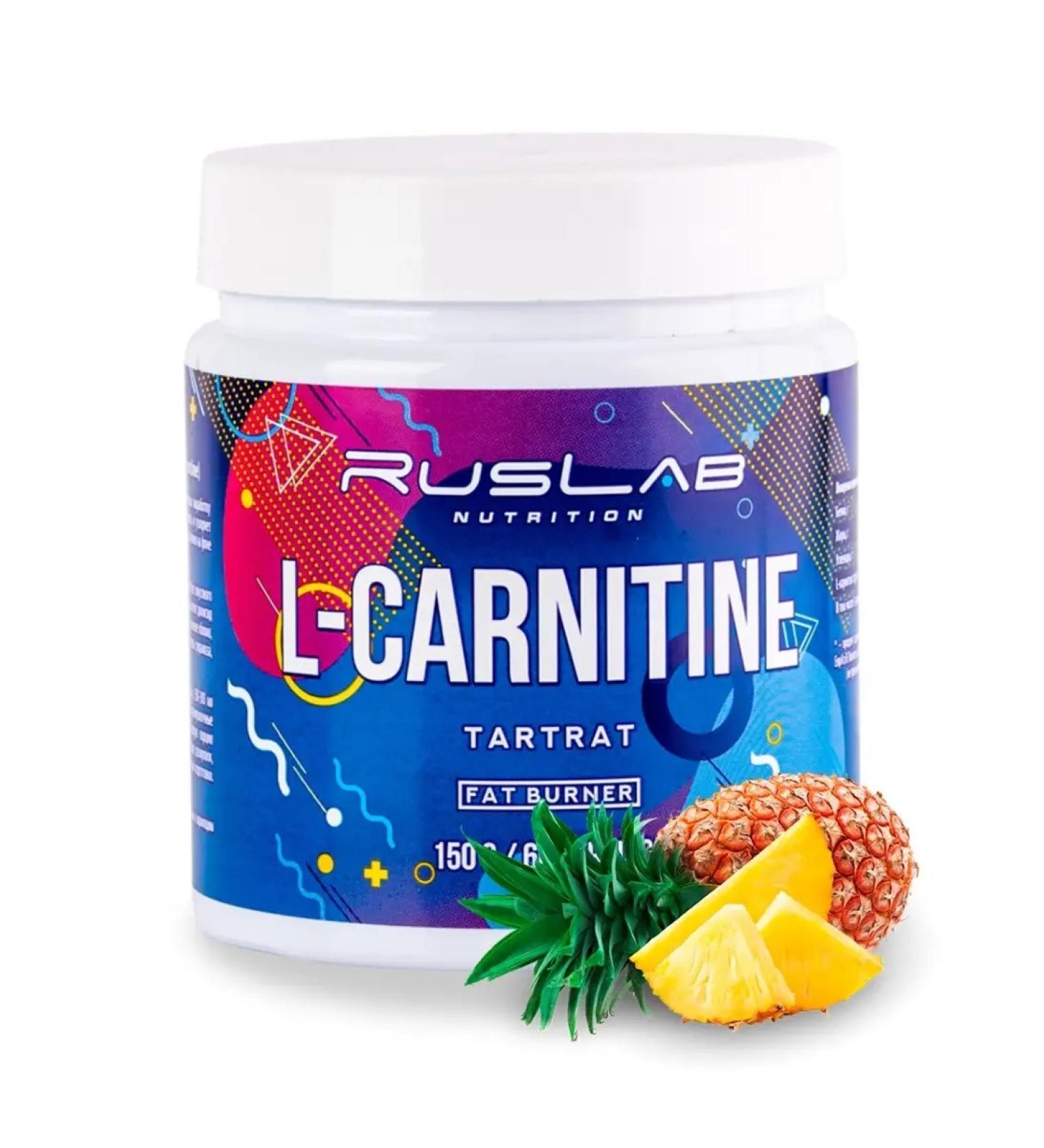 Ruslabnutrition L-Carnitine amino acid (150 gr) pineapple - Buy Online on GoSupps.com