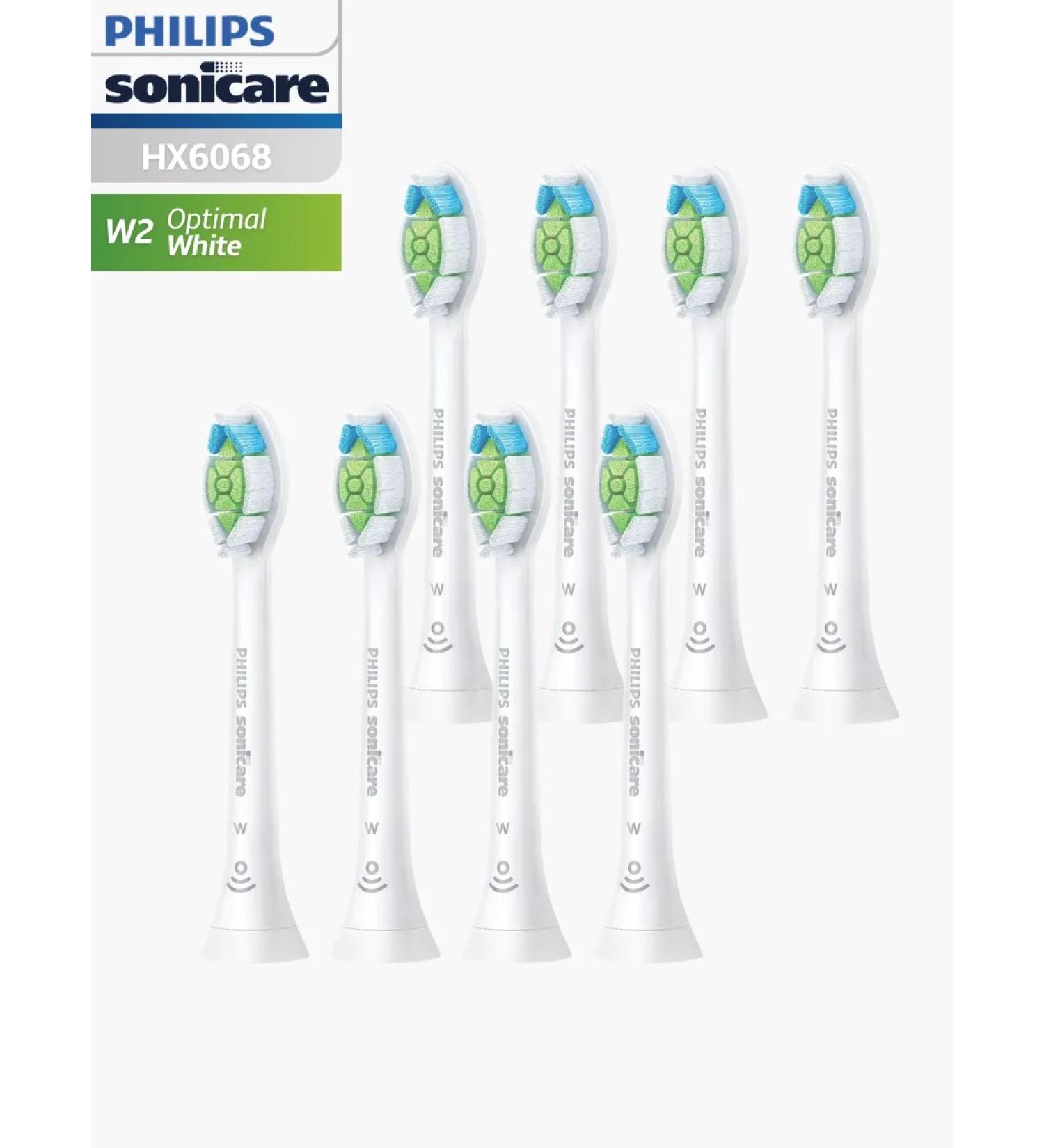 Philips HX6068 dentitions 12 W2 Optimal White 8 pcs - Buy Online on GoSupps.com