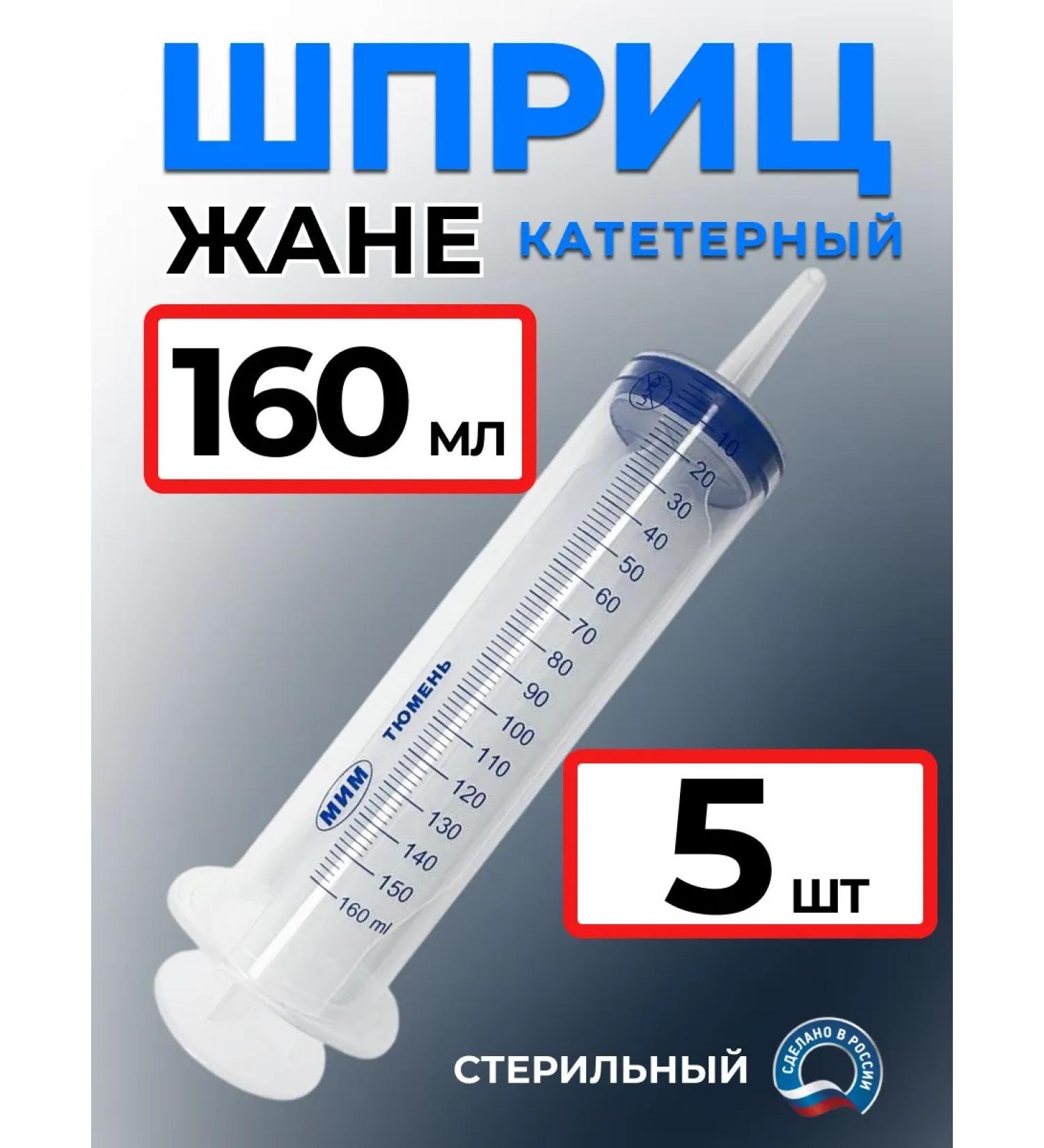 LLC MIM Spring Jean Sterile 150 ml catheter. Big syringe -5 pcs - Buy Online on GoSupps.com