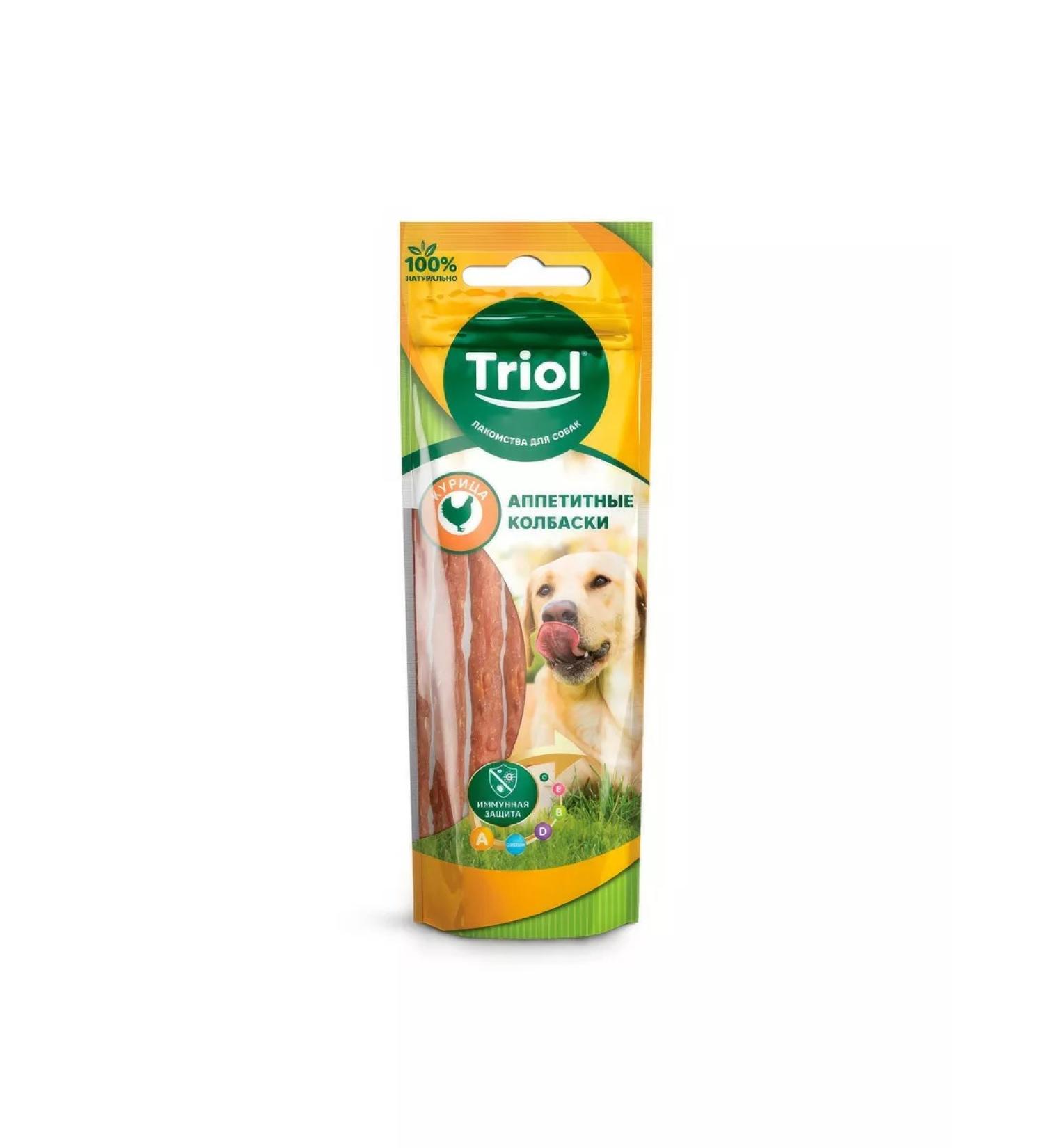 Triol Delicious sausages from chicken for dogs 40 g