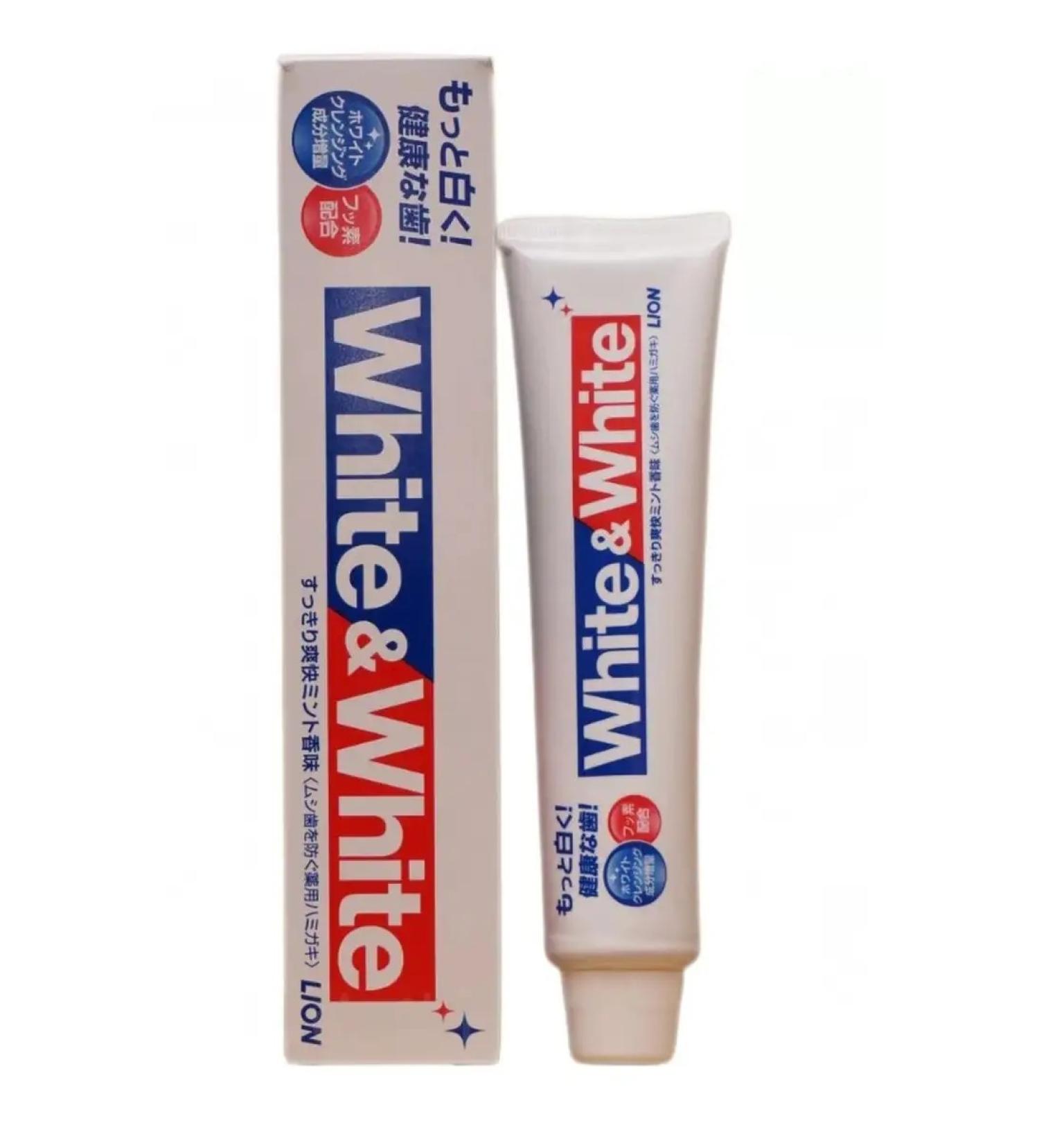 LION White & White whitening toothpaste 150g