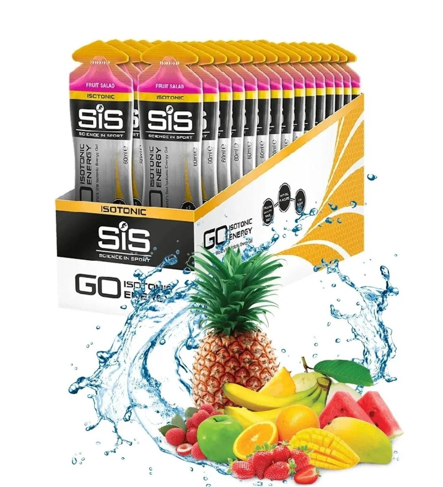 Science in Sports SIS Carbohydrate gel isotonic sis (30pcs) fruit salad - Buy Online on GoSupps.com