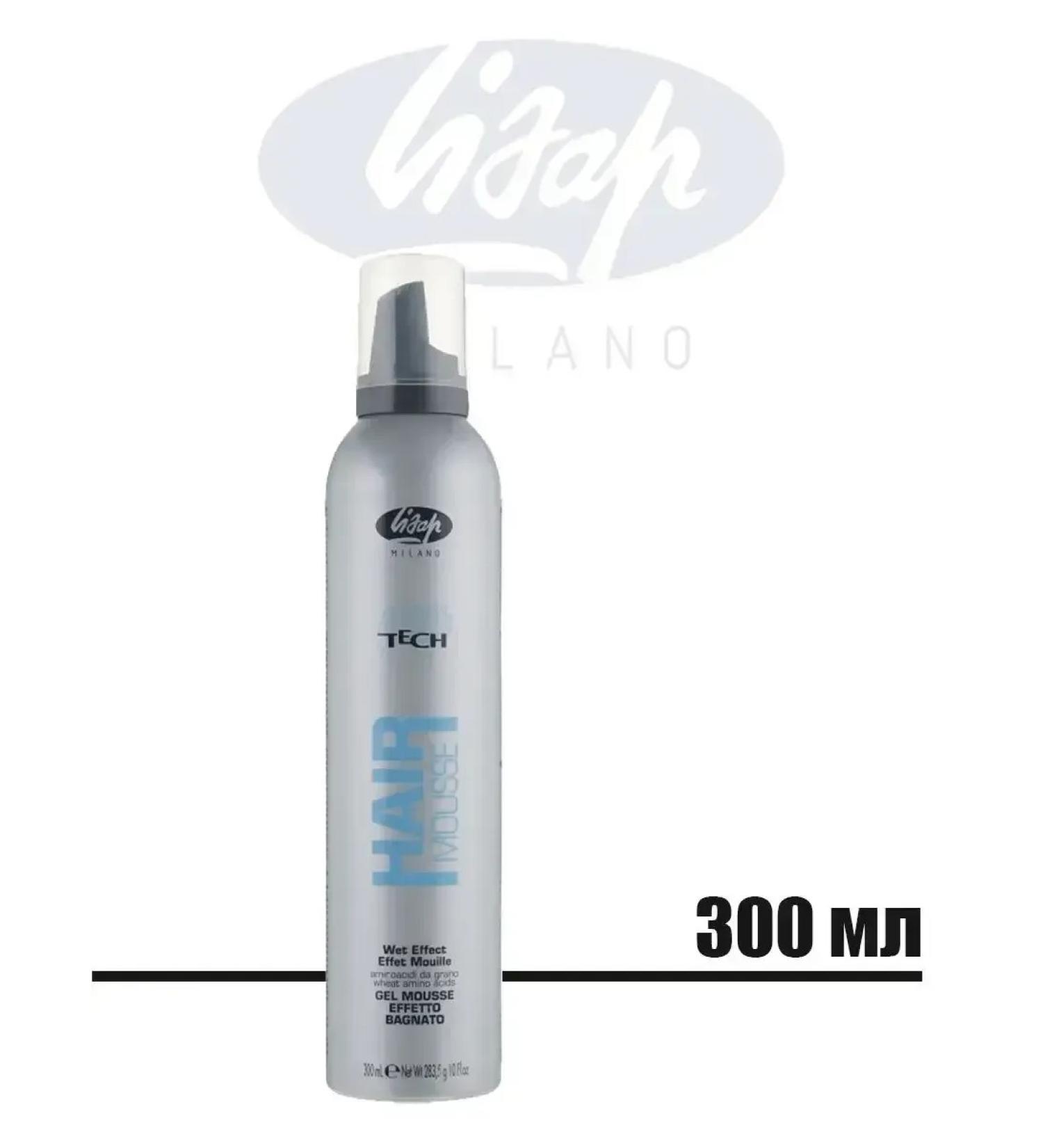 Lisap High Tech gel mousse for laying curly hair wet effect - Buy Online on GoSupps.com