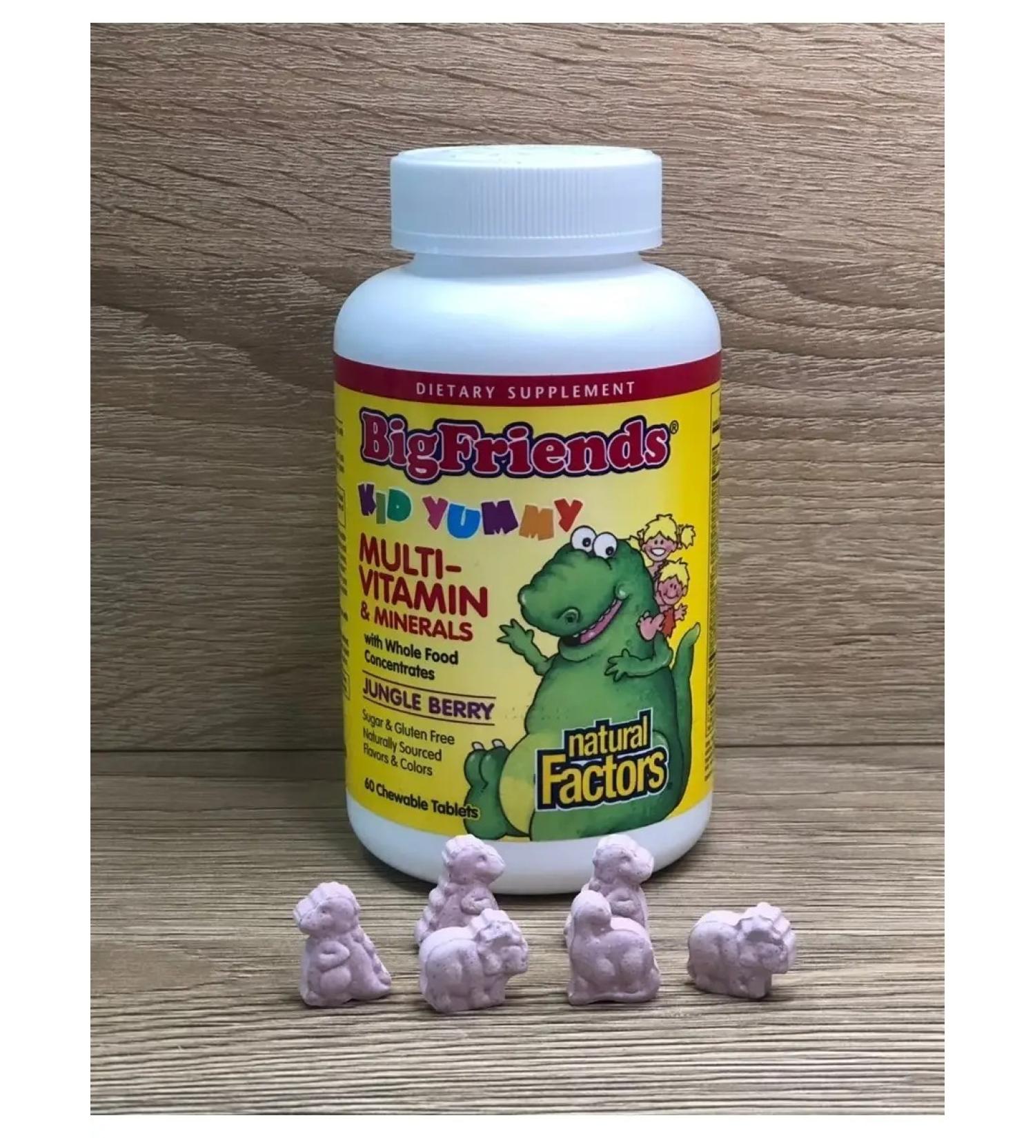 Natural Factors Multivitamins for children Taste of berries 60 pcs - Buy Online on GoSupps.com