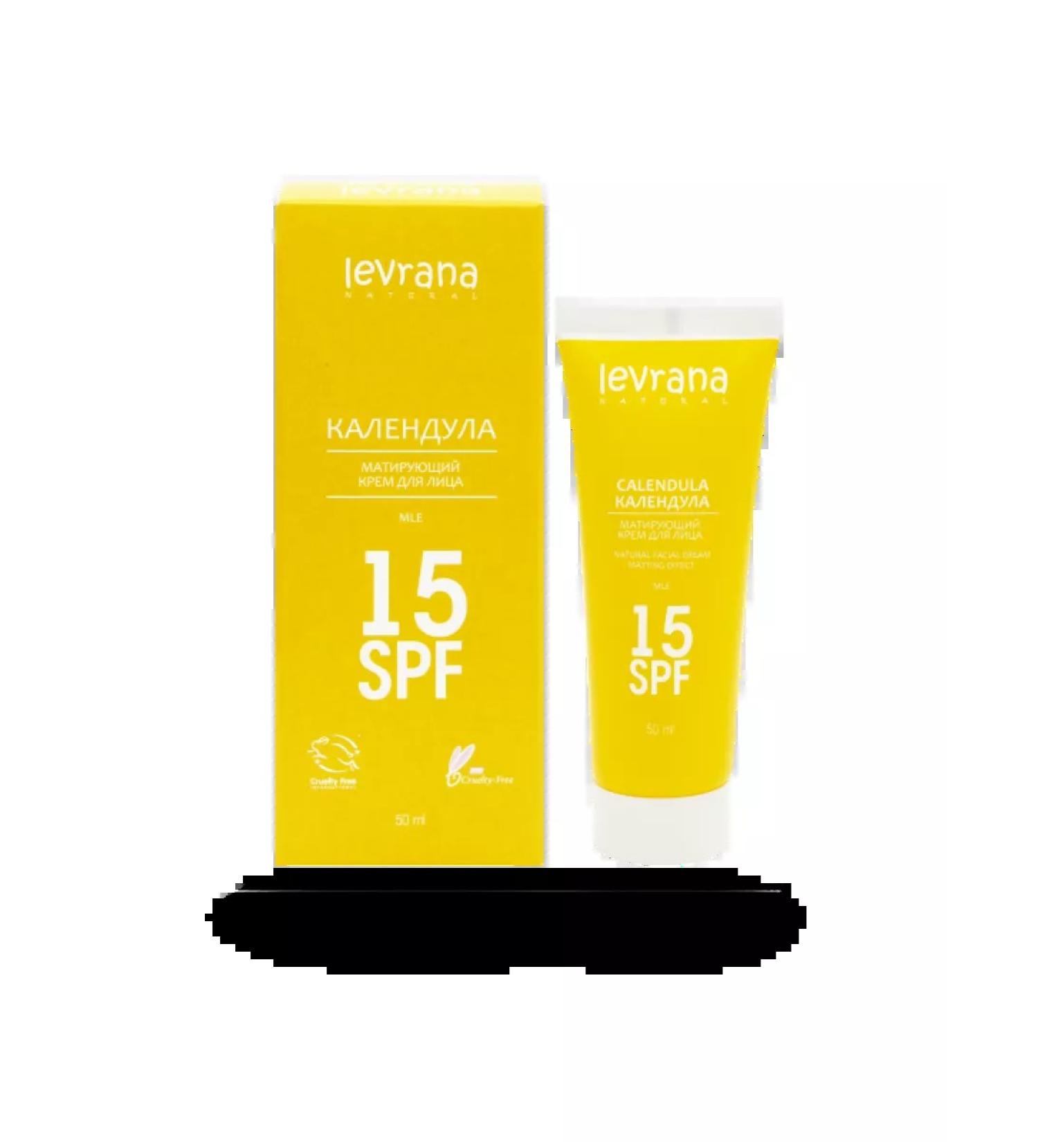 levrana Calendula face cream 15spf 50 ml (matting effect)