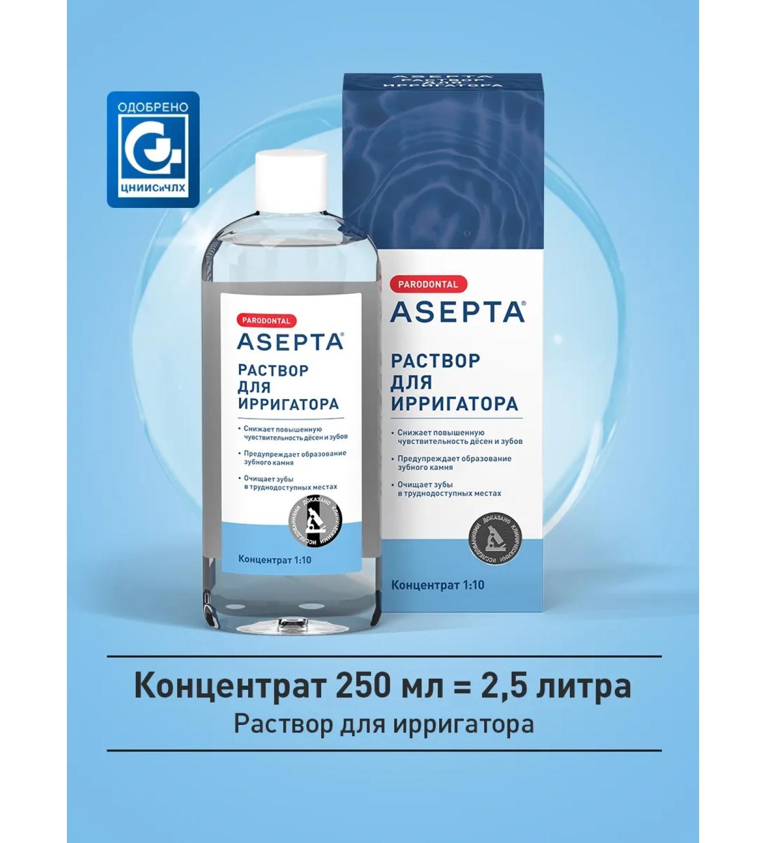 ASEPTA A solution for irrigator hygiene oral cavity 250 ml - Buy Online on GoSupps.com