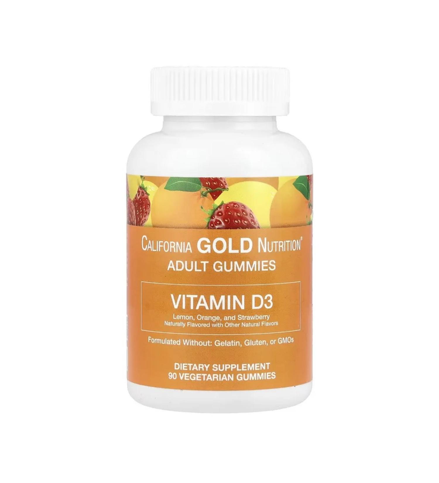 California Gold Nutrition Chewing vitamin D3 2000MA 90 Zhev. Tablets - Buy Online on GoSupps.com
