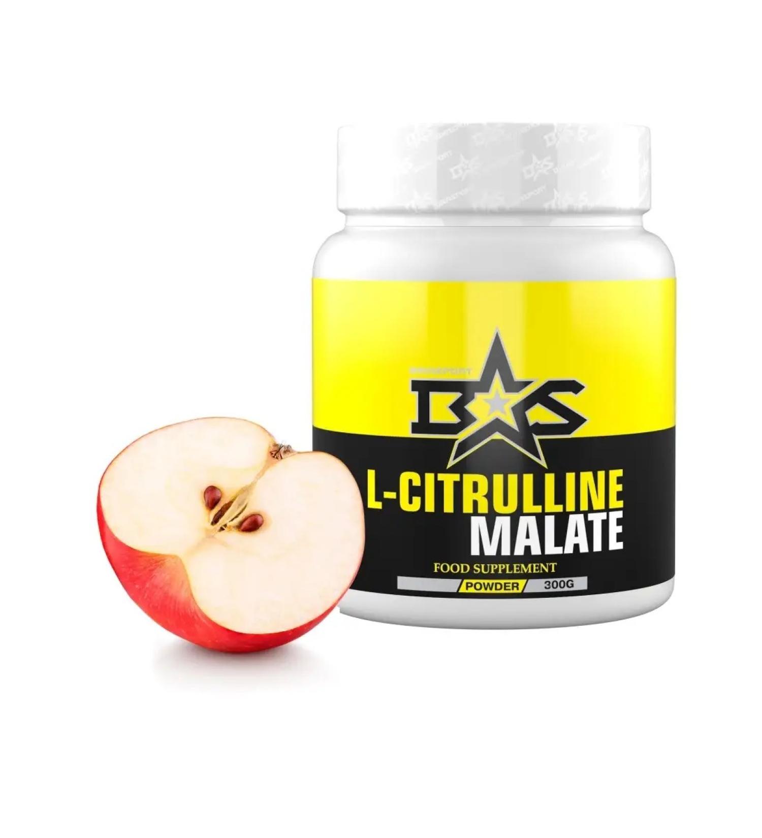 Binasport L-CITRULLINE MALATE 300 g with apple taste - Buy Online on GoSupps.com