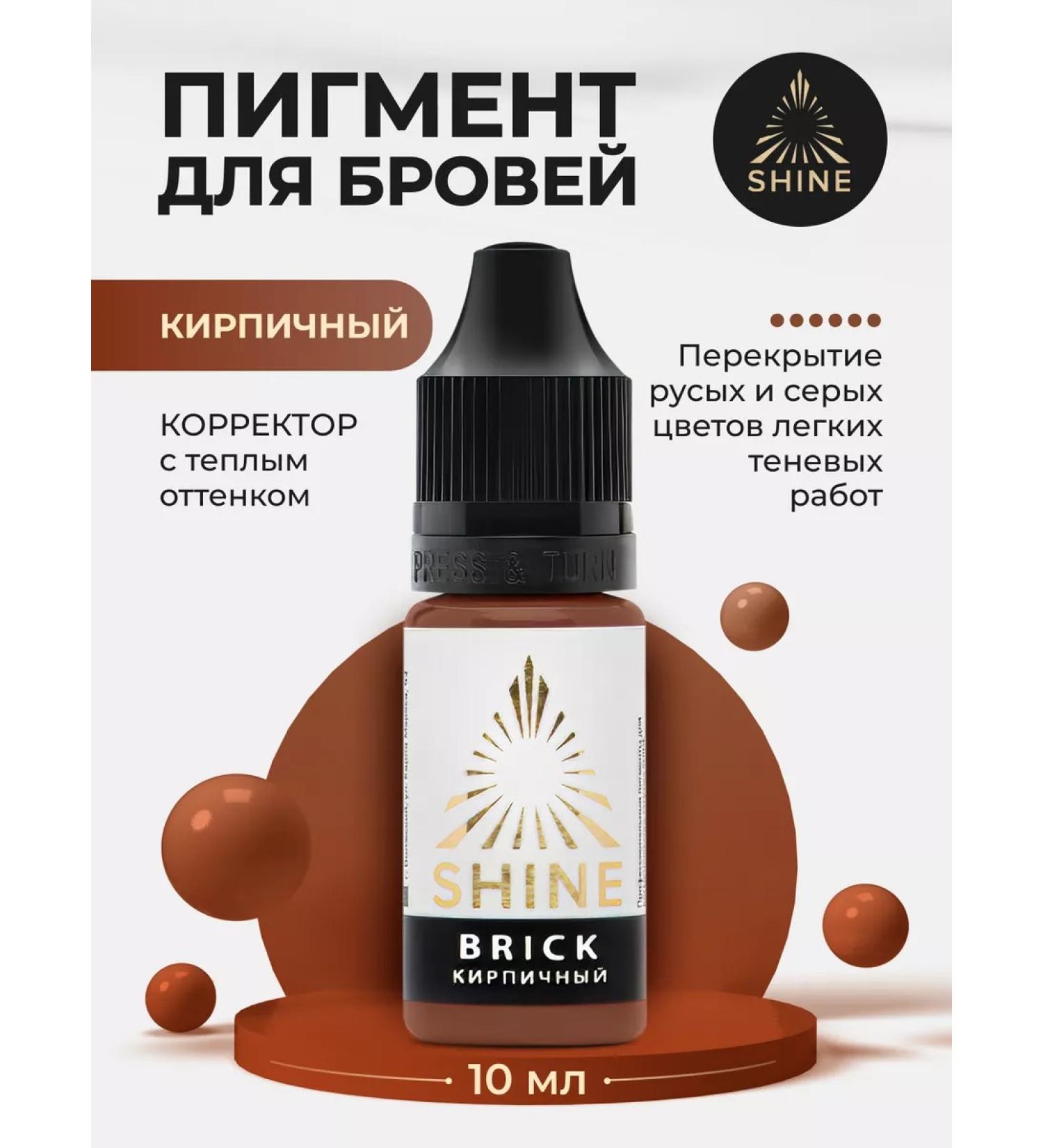 SHINE PIGMENTS Shine pigment brick for permanent tattoo eyebrows shaine - Buy Online on GoSupps.com