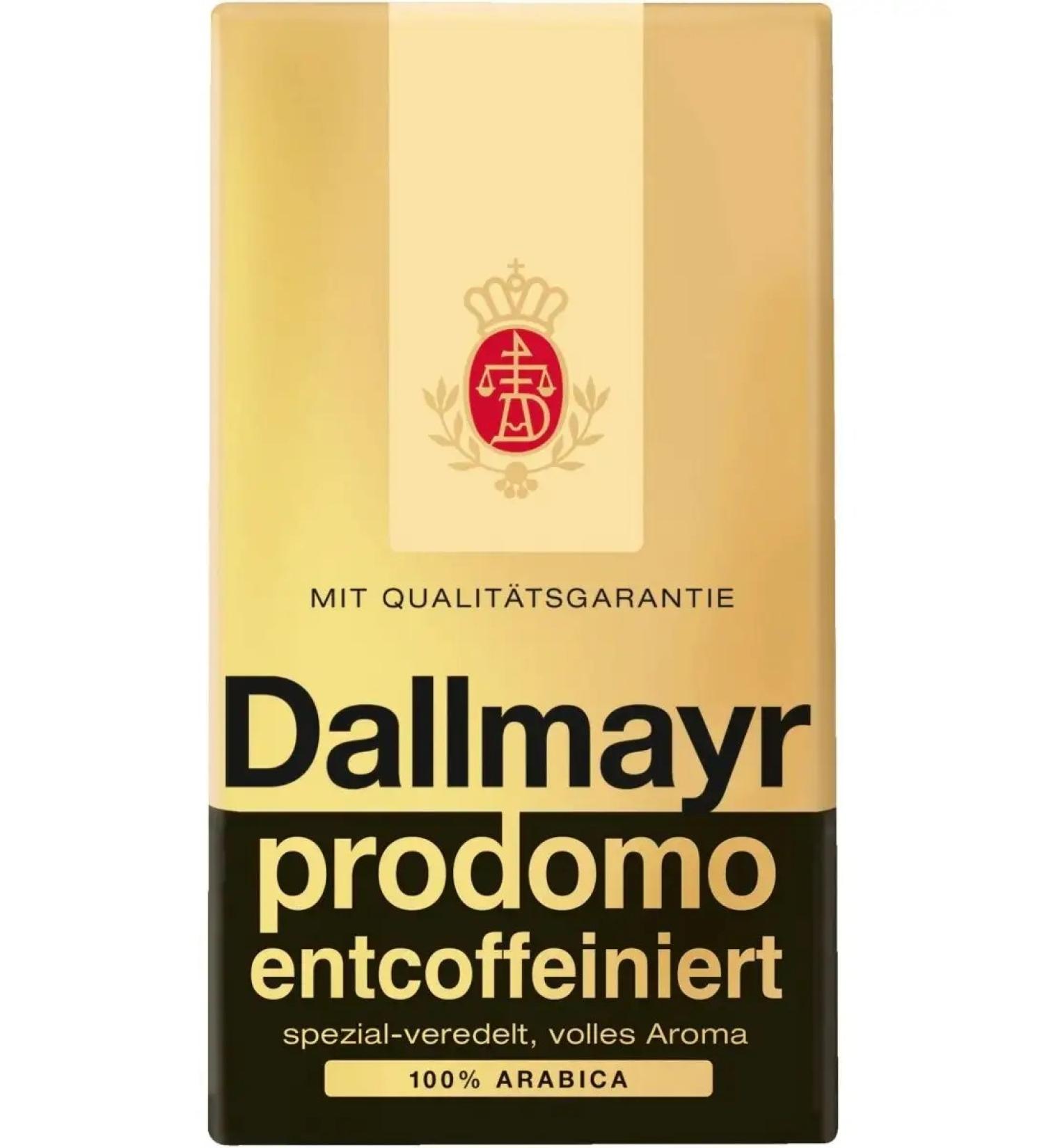 dallmayr Ground Coffee without caffeine Prodomo Entcoffeiniert 500g