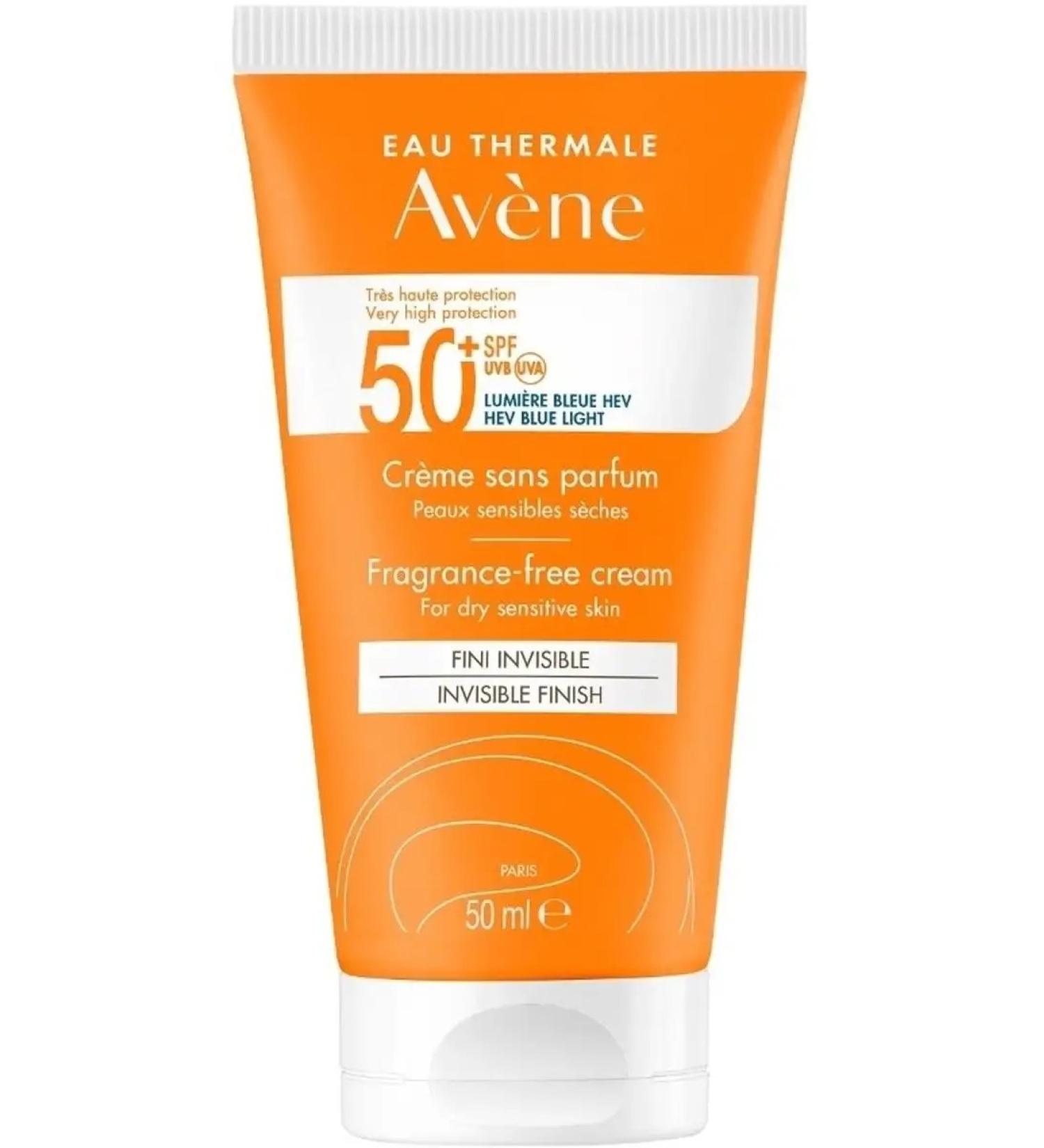 AVENE Sunglassing cream without fragrances Invisible Finish SPF 50+ - Buy Online on GoSupps.com