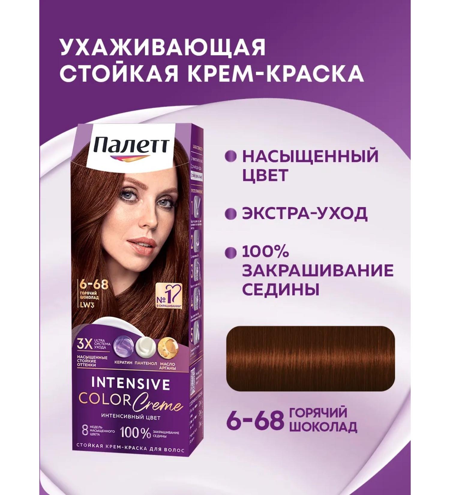 Palette Persistent cream-painting 6-68 (LW3) Hot chocolate 110 ml - Buy Online on GoSupps.com