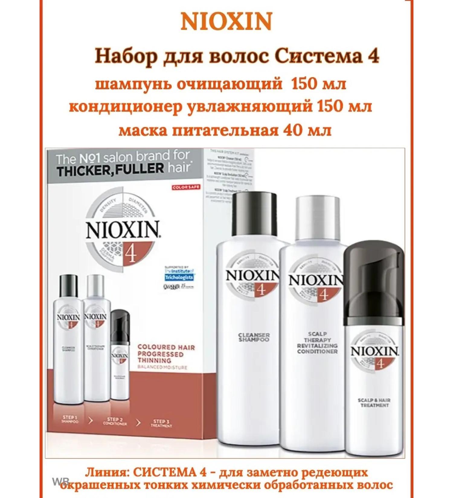 NIOXIN 4 set 150+150+40 ml - Buy Online on GoSupps.com
