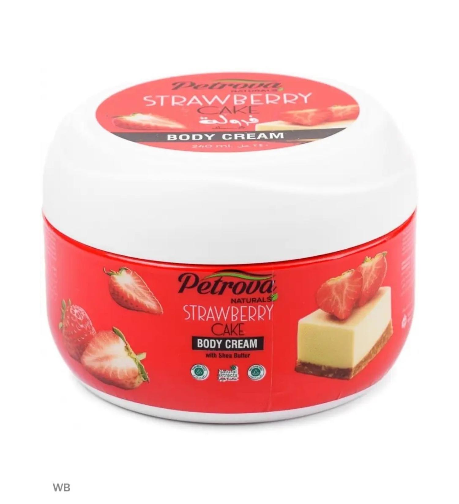 PETROVA Moisturizing body with strawberries 240