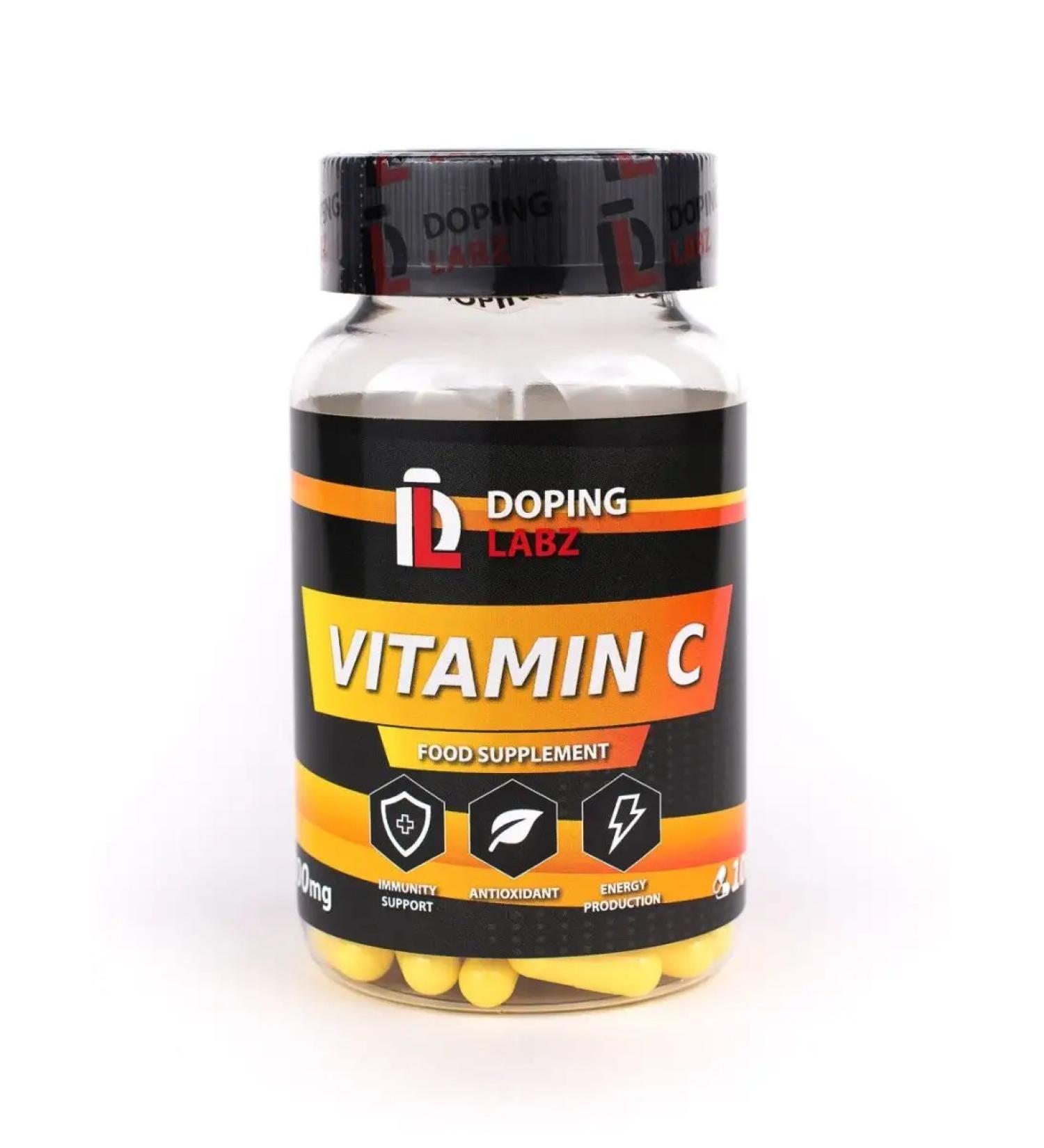 Doping Labz Vitamin C ascorbic 1000 mg 100 cap - Buy Online on GoSupps.com
