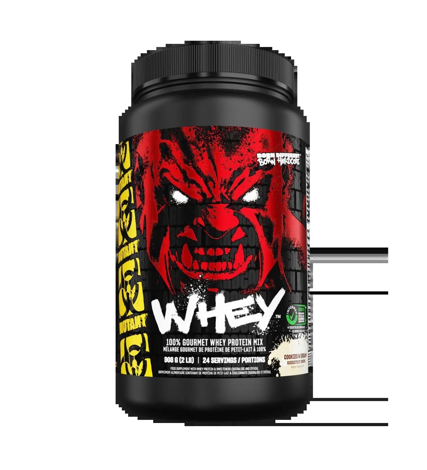 Mutant Whey protein 908 g - cookies with cream - Buy Online on GoSupps.com
