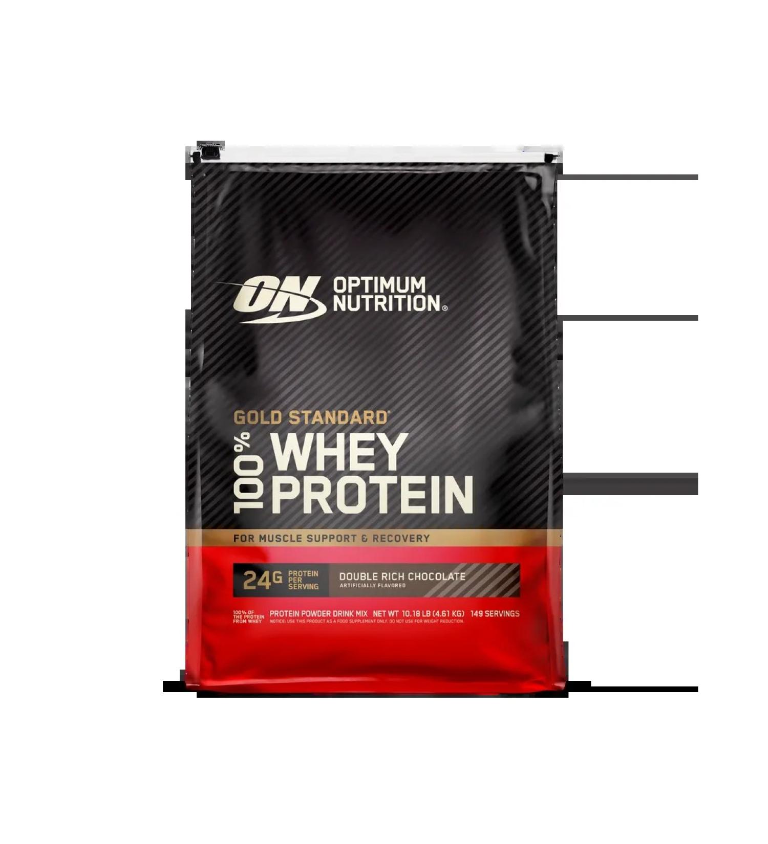 Optimum Nutrition Protein Gold Standard 100% Whey 4540 g - chocolate - Buy Online on GoSupps.com