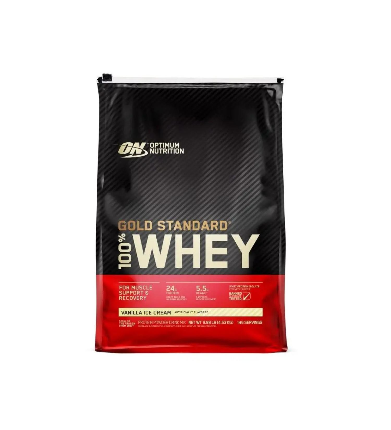 Optimum Nutrition Protein Gold Standard 100% Whey 4530 g - vanilla - Buy Online on GoSupps.com