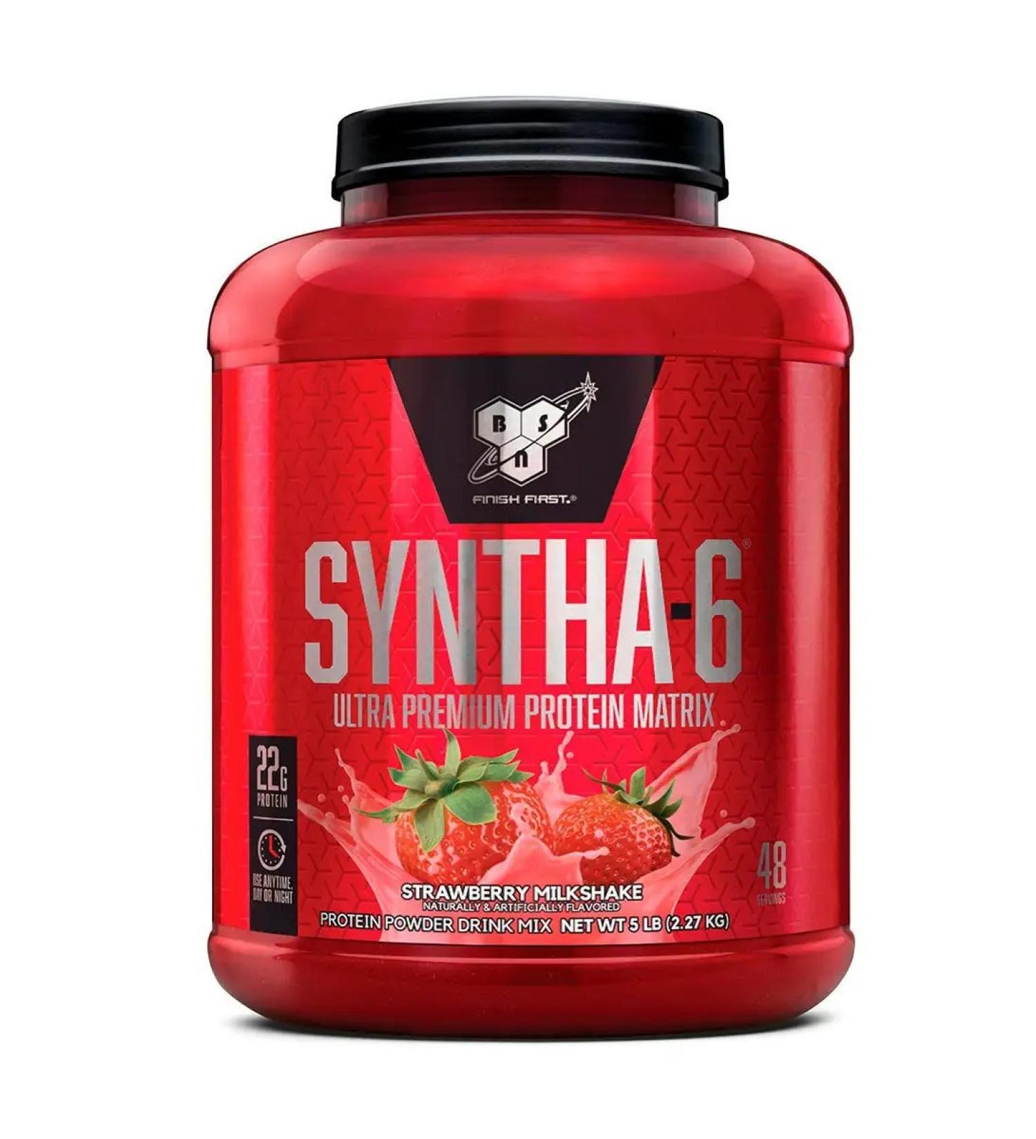 BSN Protein Syntha -6 2270 g - strawberries - Buy Online on GoSupps.com