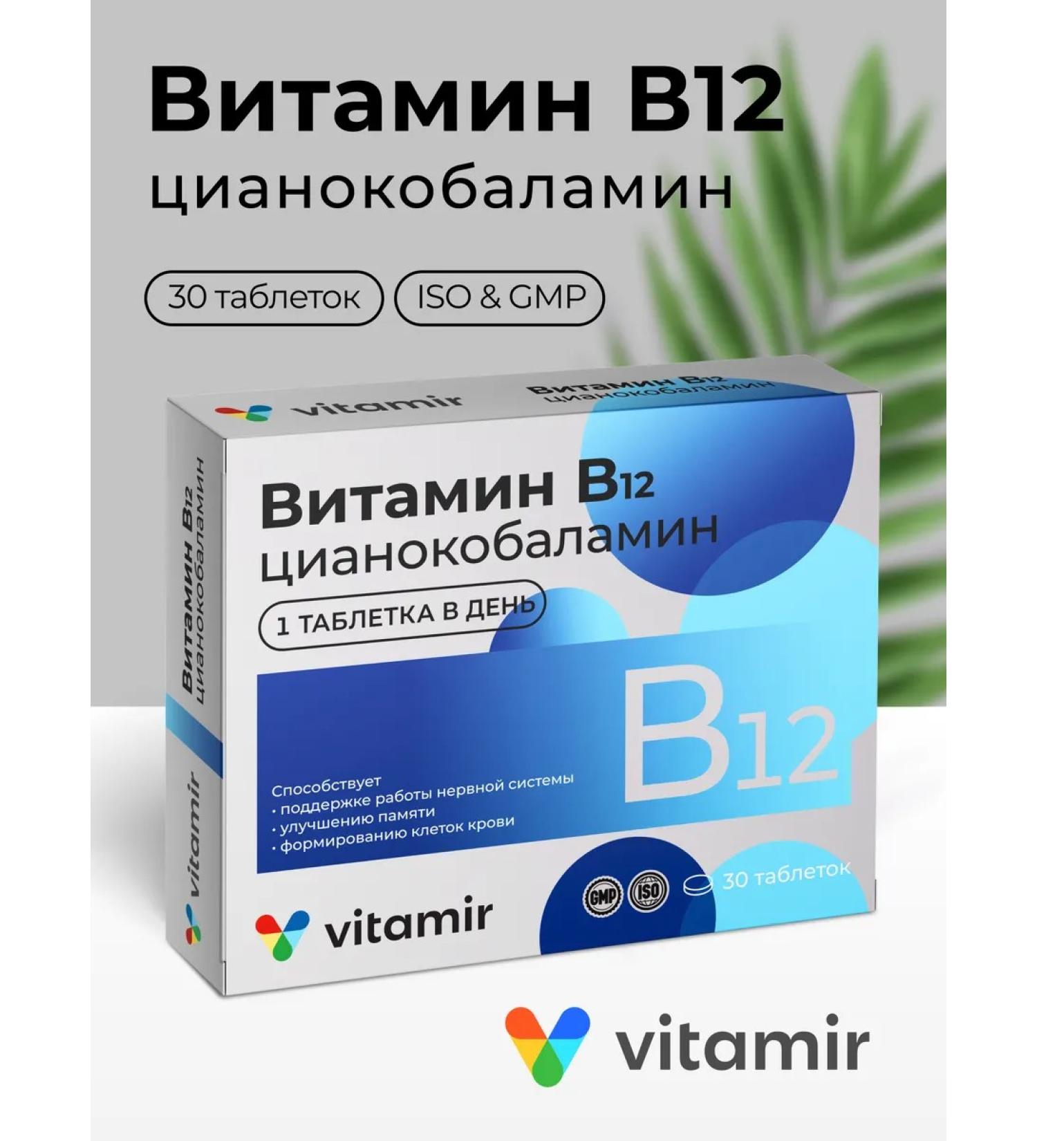 Vitamir Vitamin B12 for the brain and memory No. 30 - Buy Online on GoSupps.com