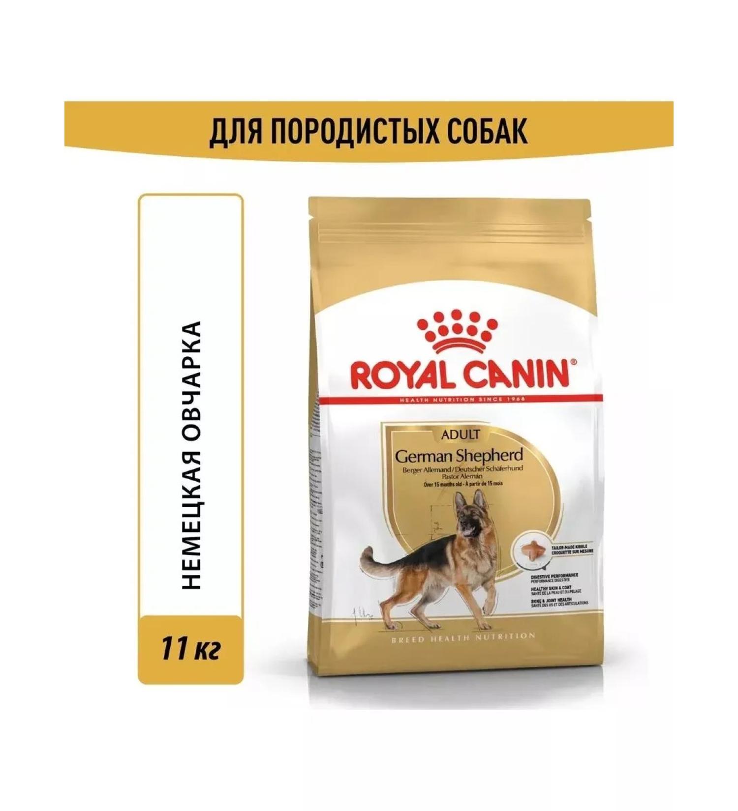 ROYAL CANIN Adult dogs of the breed German shepherd 11kg - Buy Online on GoSupps.com