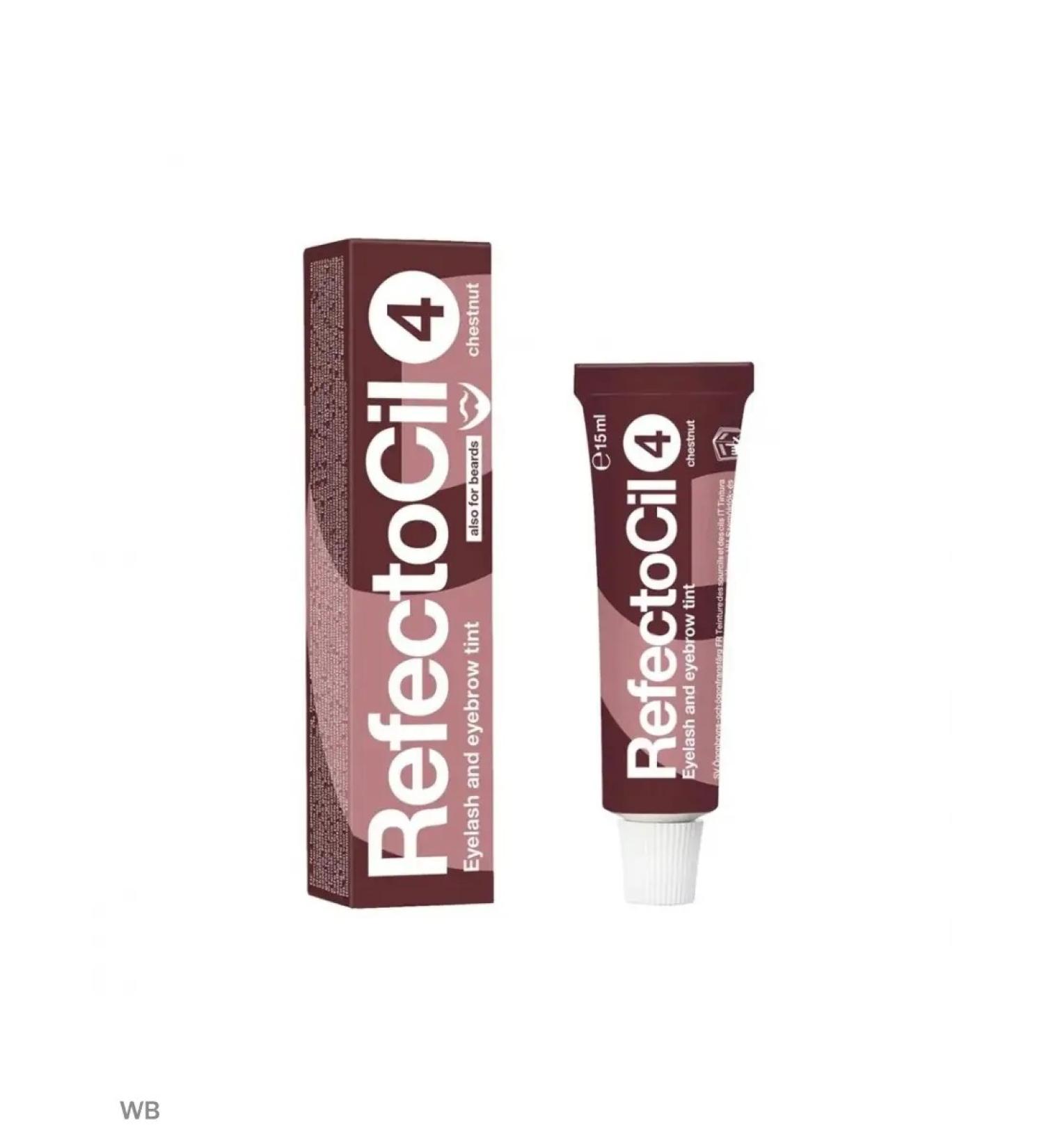 RefectoCil Paint for eyebrows and eyelashes No. 4 Kashtan beard and mustache 15 ml