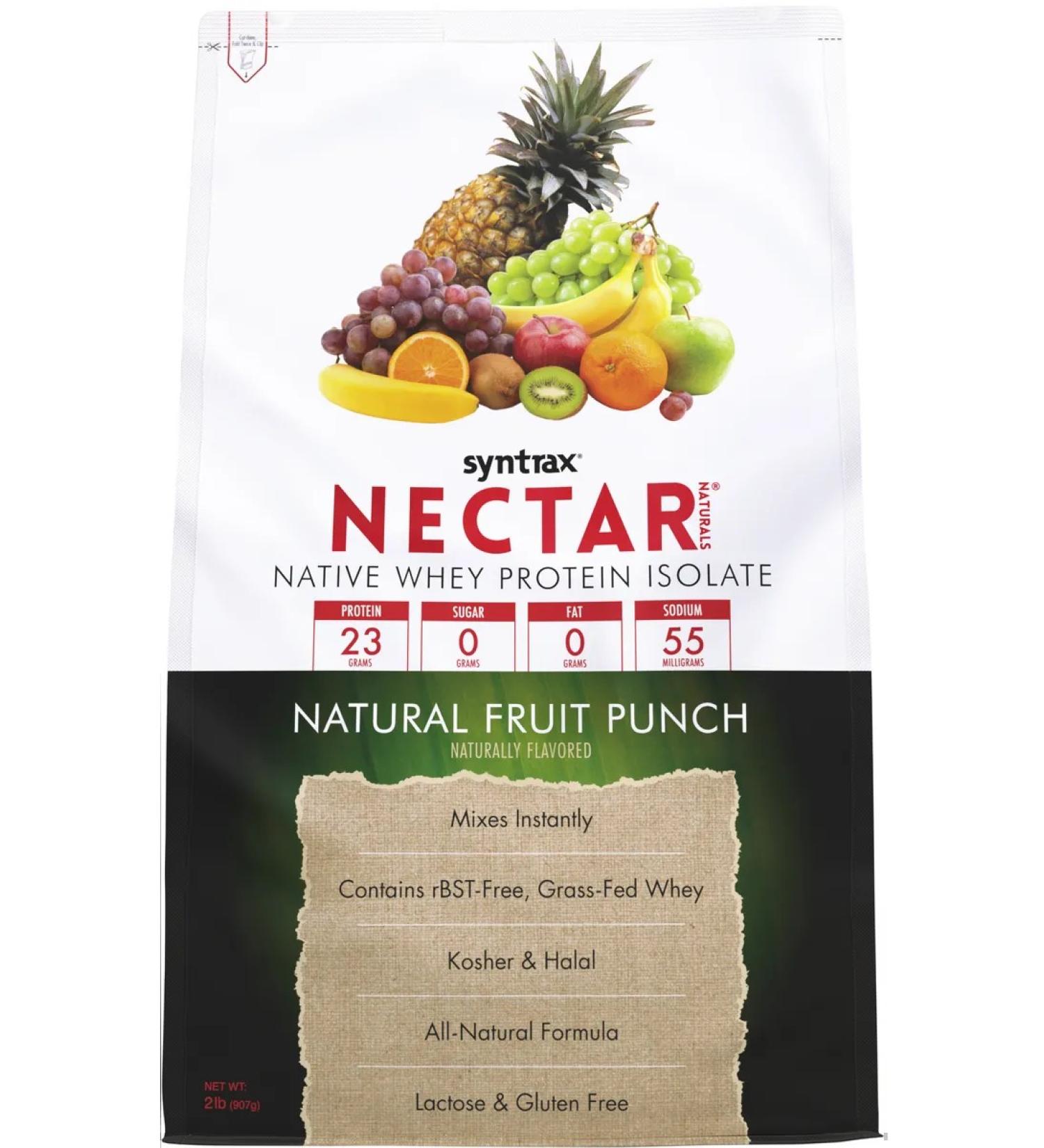 SYNTRAX Protein Nectar Naturals 907 g - fruit punch - Buy Online on GoSupps.com