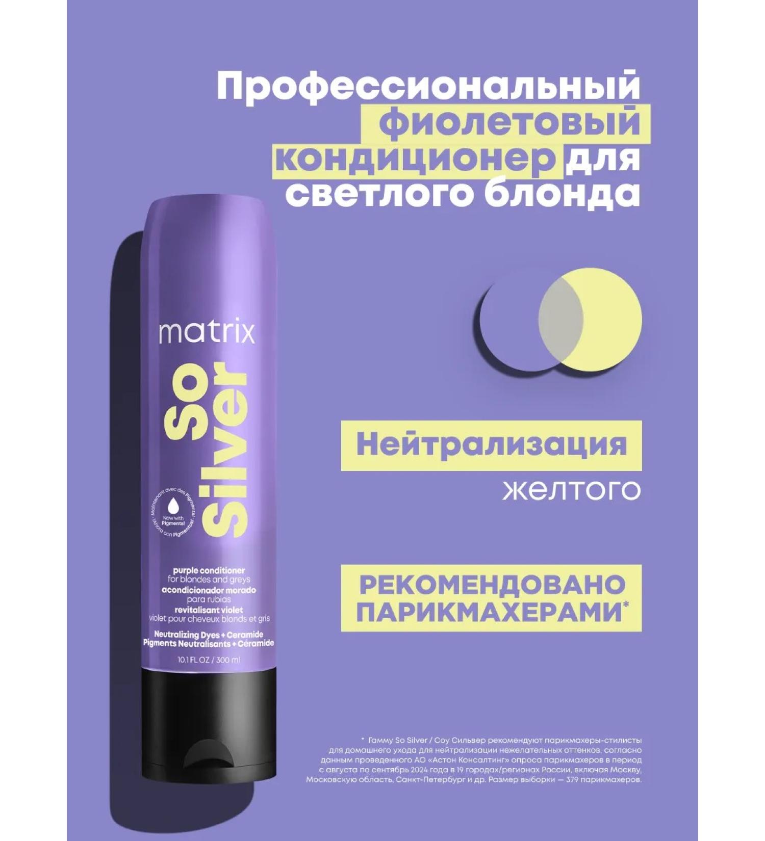 MATRIX Purple air conditioner SO Silver to neutralize yellowness - Buy Online on GoSupps.com