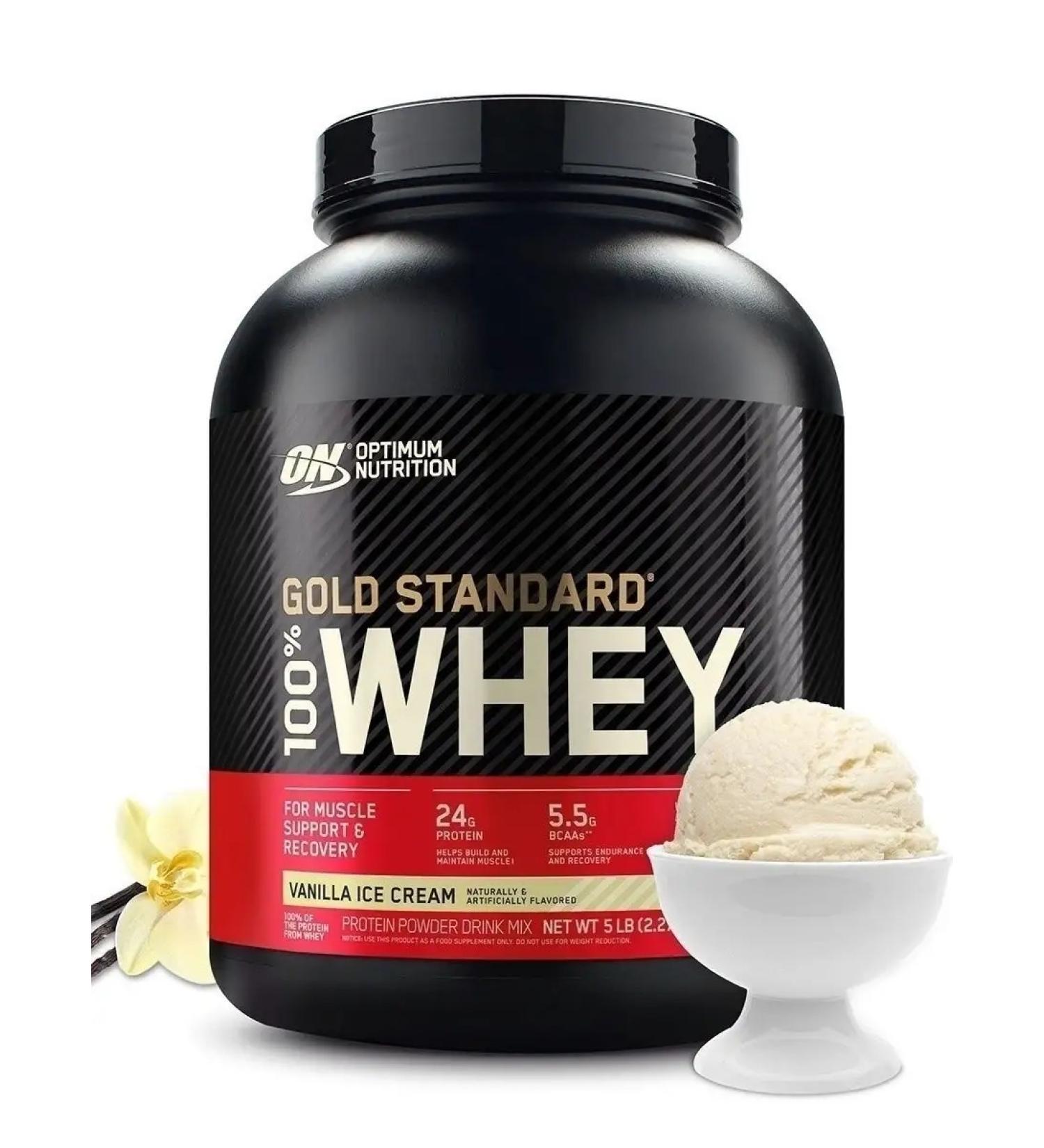 Optimum Nutrition Protein Gold Standard 100% Whey 2270 g - vanilla - Buy Online on GoSupps.com