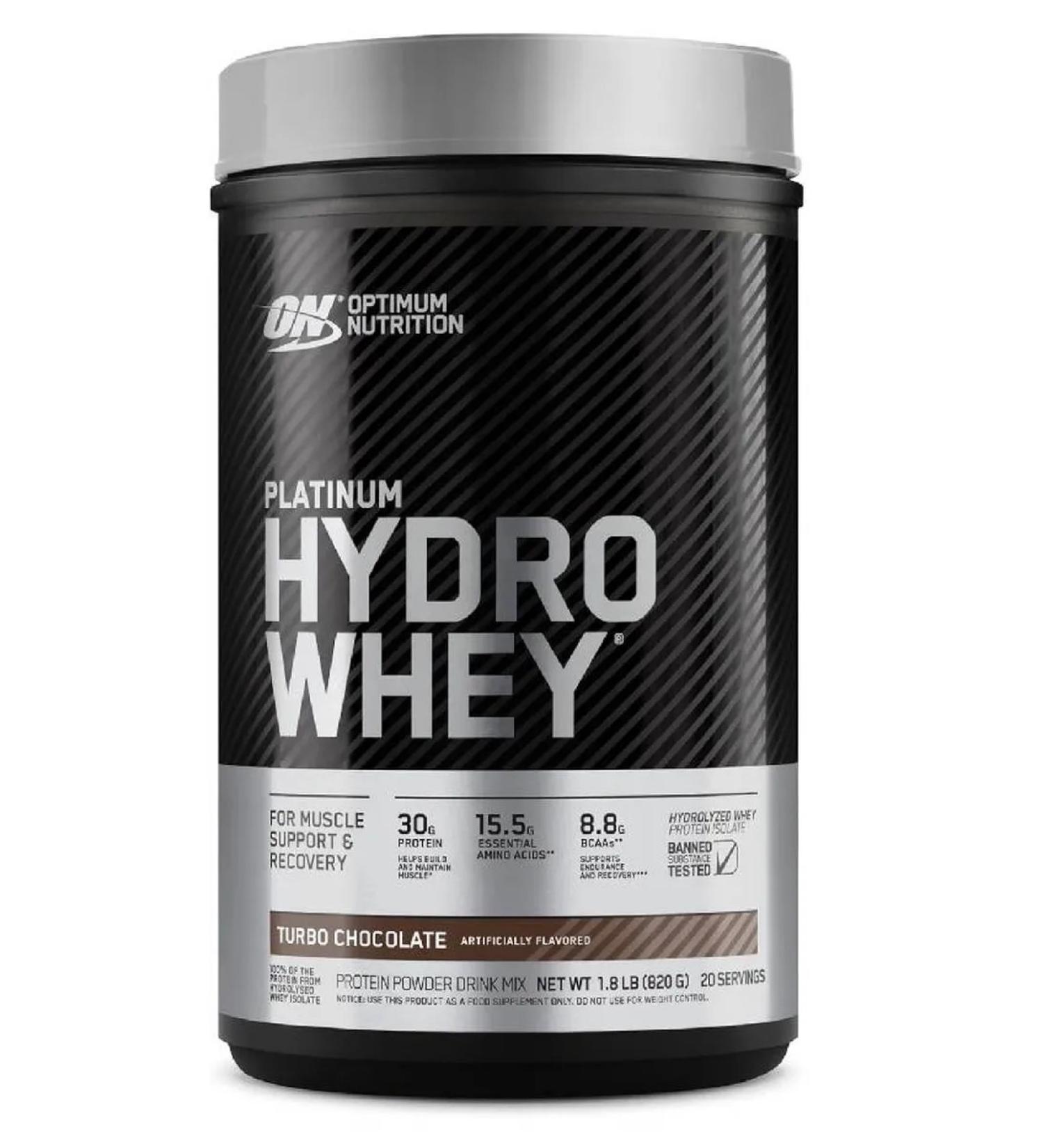 Optimum Nutrition Protein Platinum Hydrowhey 820 g - turbo chocolate - Buy Online on GoSupps.com
