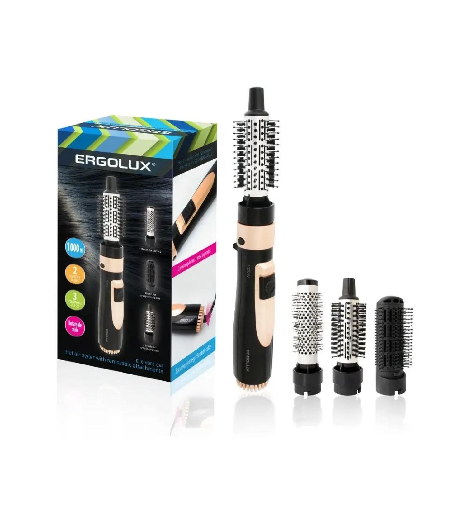 Ergolux Hairdryer -shift with interchangeable nozzles