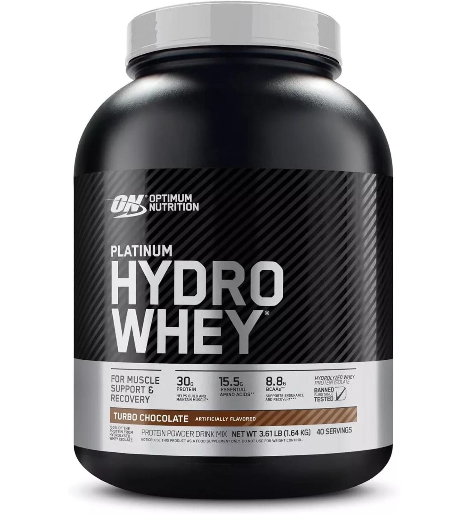 Optimum Nutrition Protein Platinum Hydrowhey 1640 - turbo chocolate - Buy Online on GoSupps.com