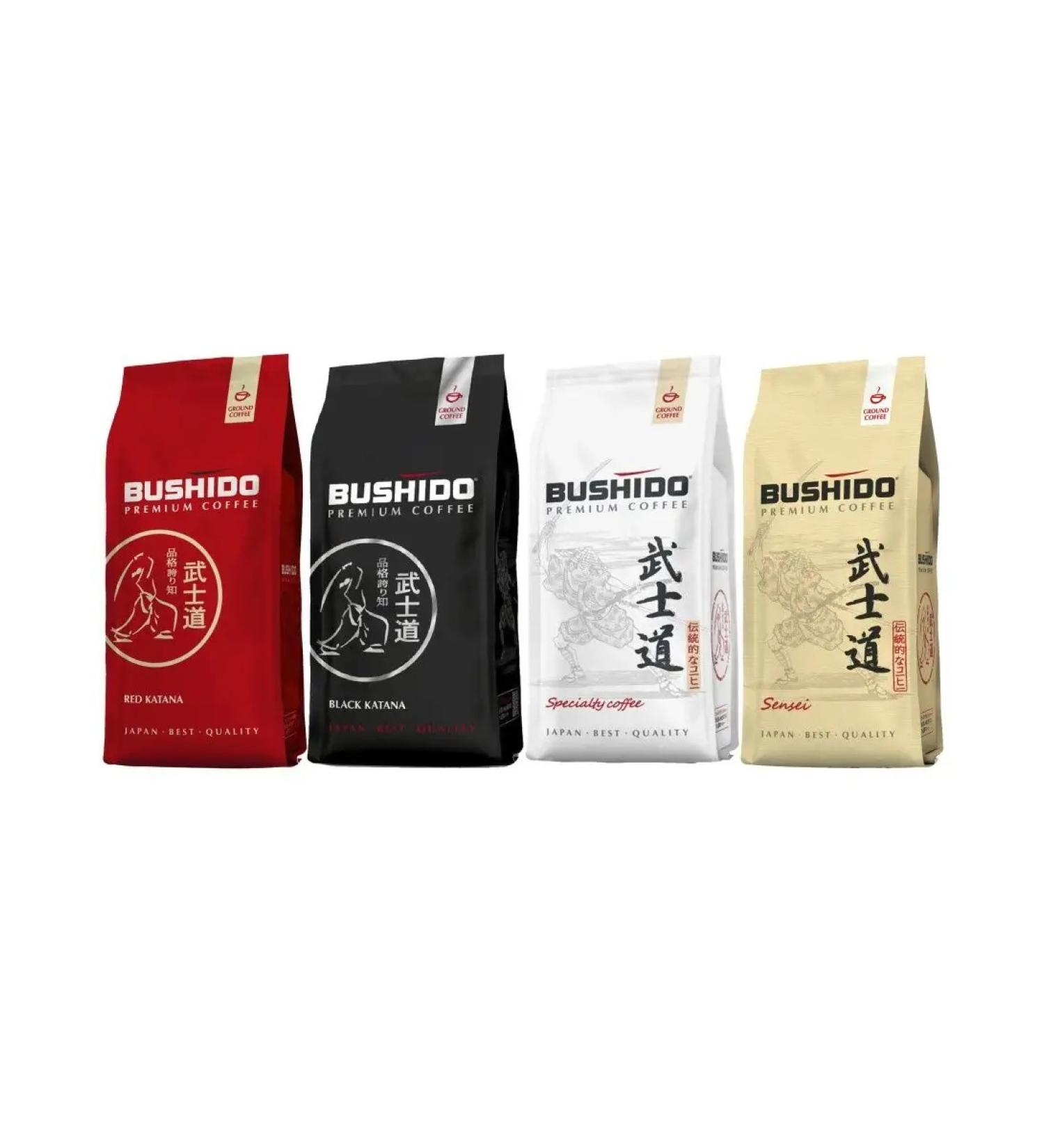 Bushido Ground coffee in a set of 227 x 4pcs - Buy Online on GoSupps.com