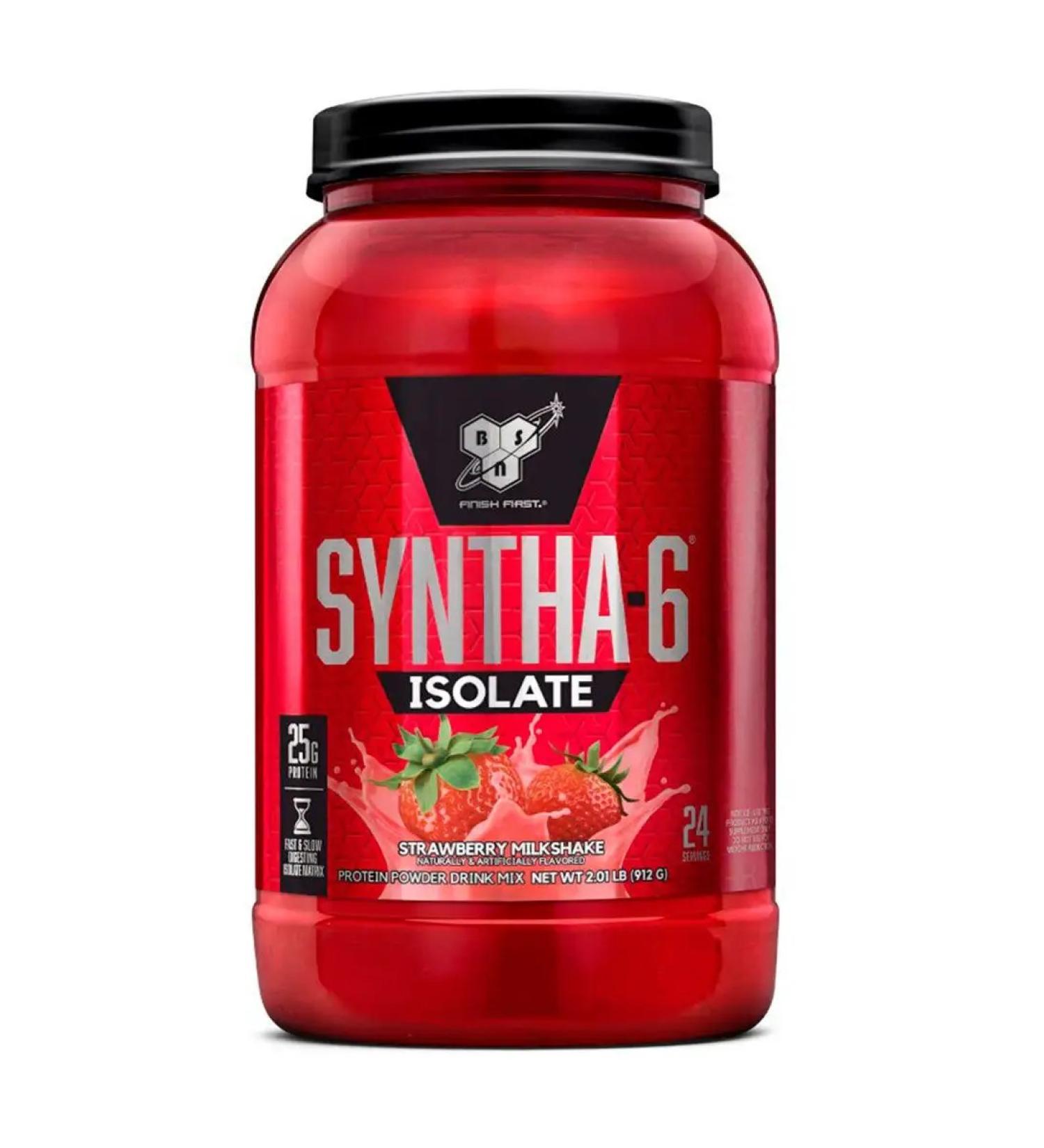 BSN Protein Syntha -6 isolate 912 g - strawberry cocktail - Buy Online on GoSupps.com