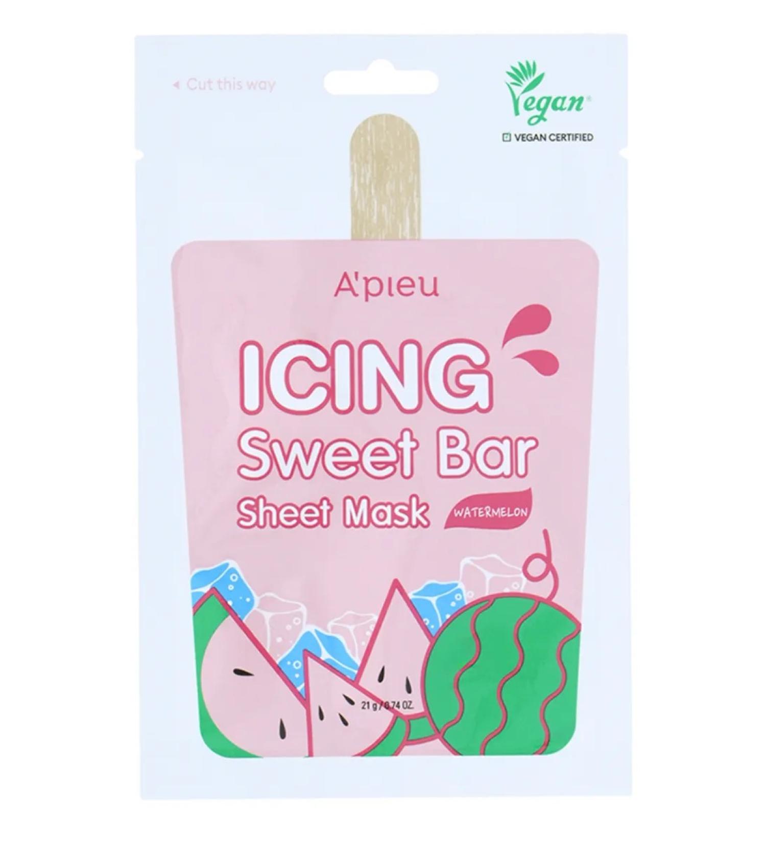 A'Pieu Facial mask ICing Sweet Bar watermelon - Buy Online on GoSupps.com