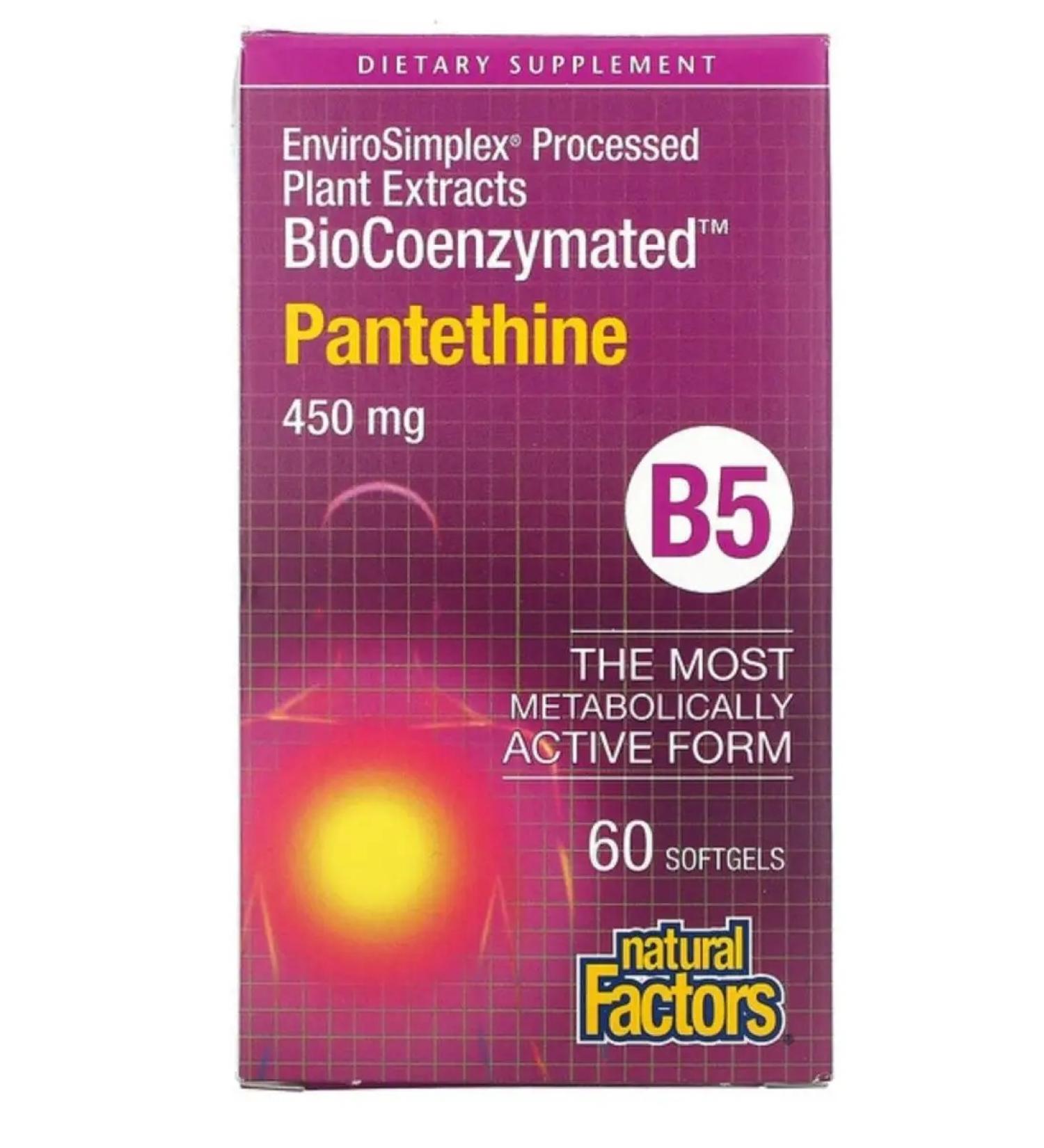 Natural Factors Biocoenzymated B5 pantin - Buy Online on GoSupps.com
