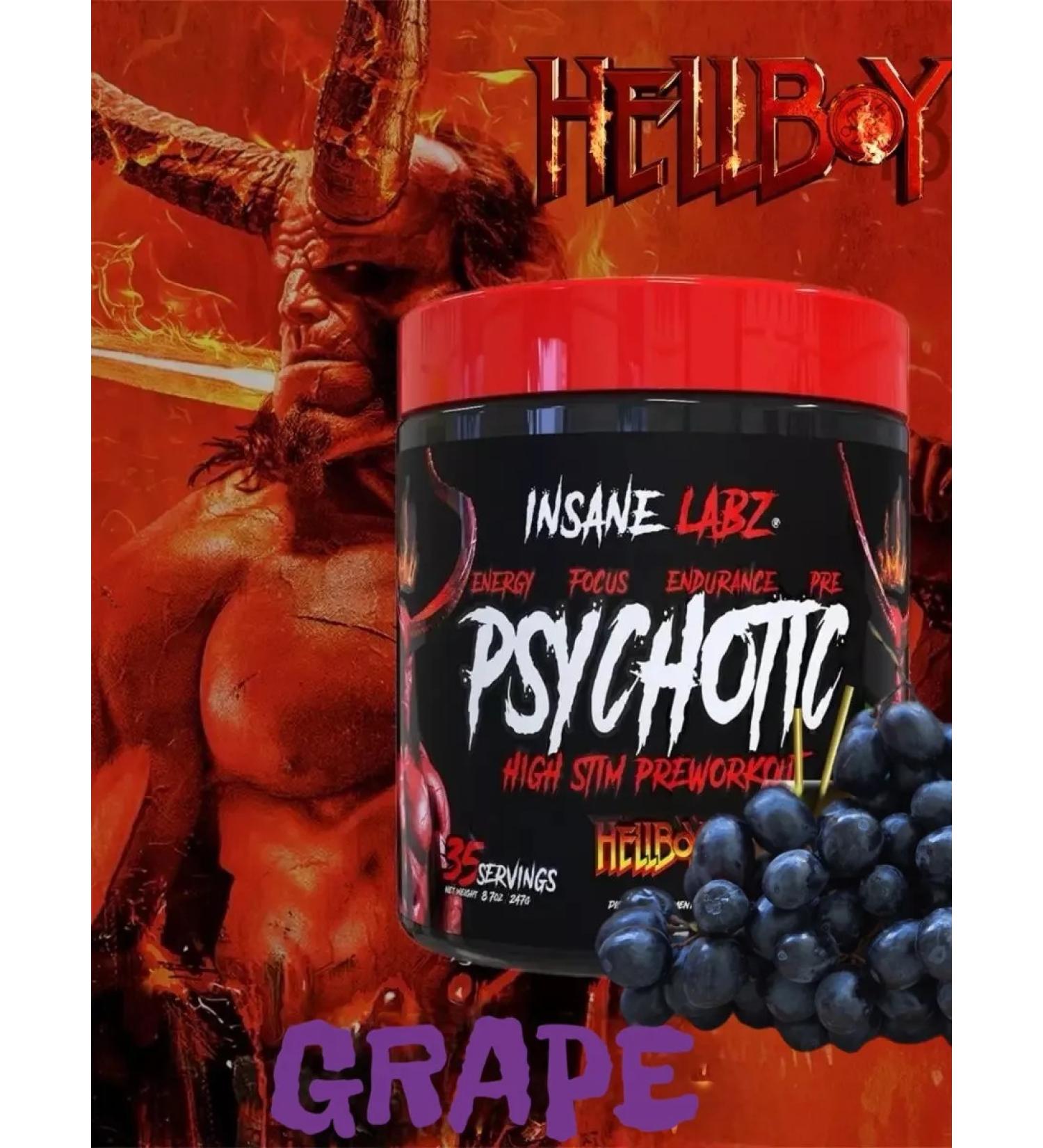Insane Labz Psychotics Psychotic Hellboy Grapes Frontin - Buy Online on GoSupps.com