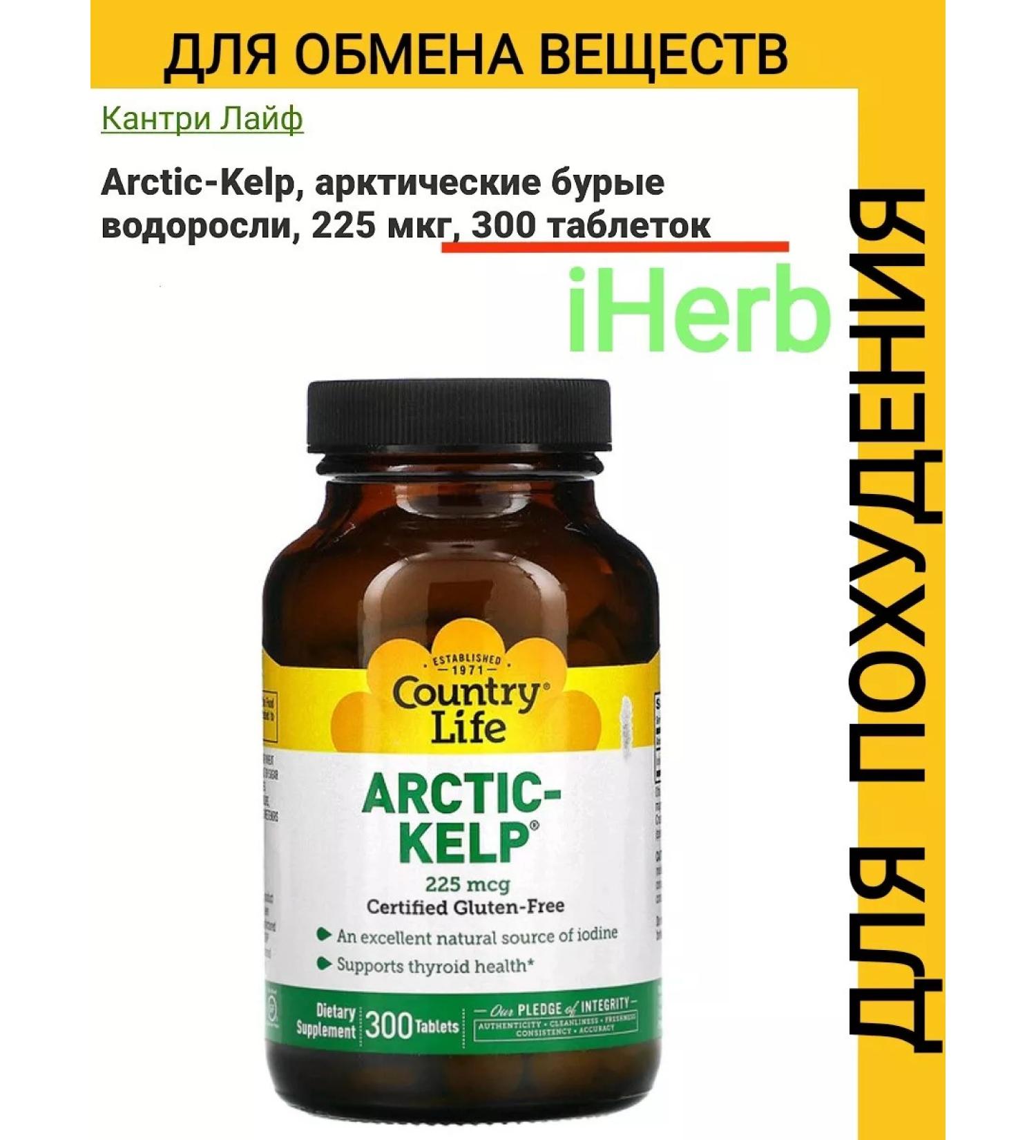 Country Life Arctic Kelp iherb American vitamins for women - Buy Online on GoSupps.com