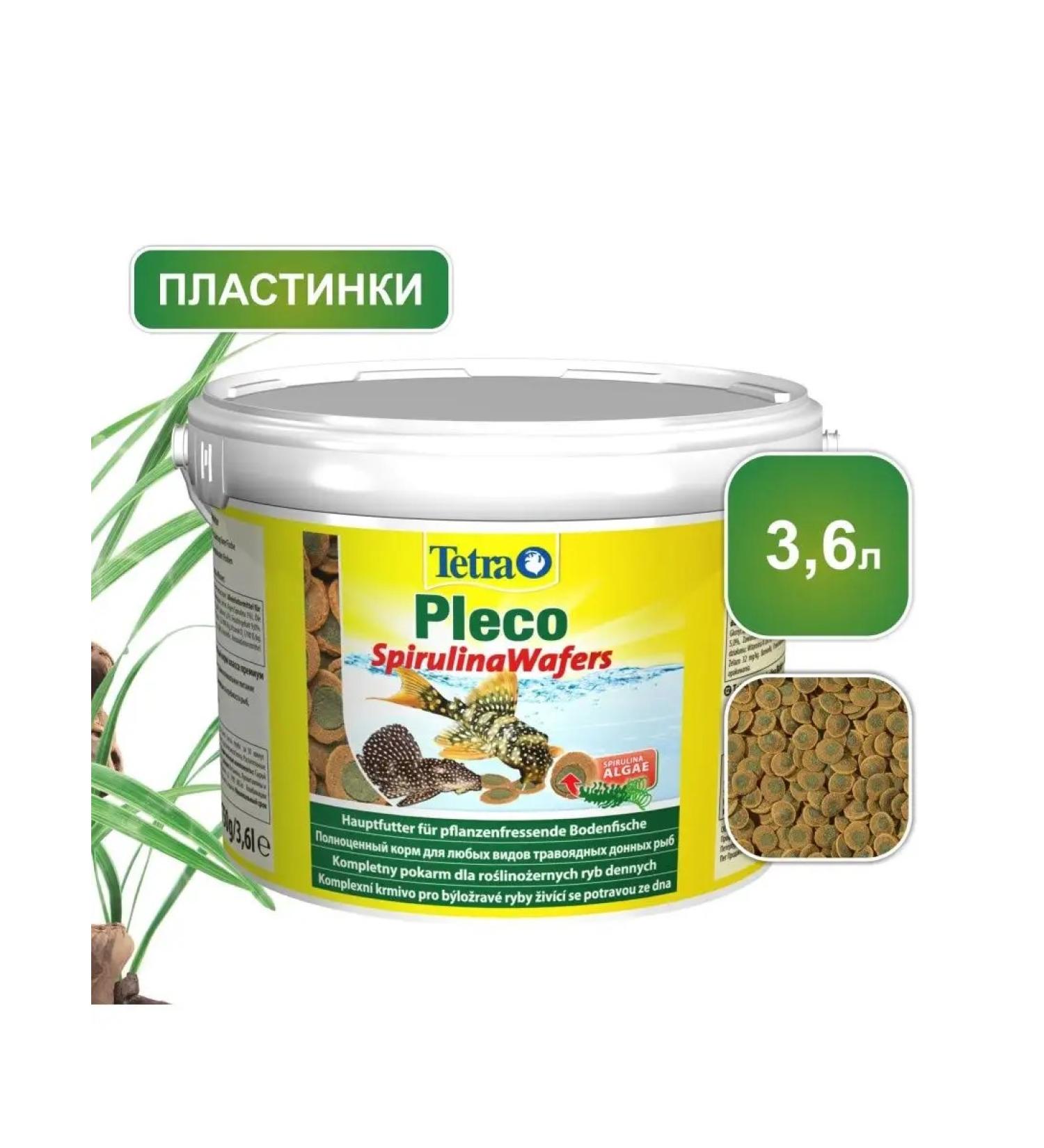 TETRA PLECO Spirulina WAFERS 3 6L fish food - Buy Online on GoSupps.com
