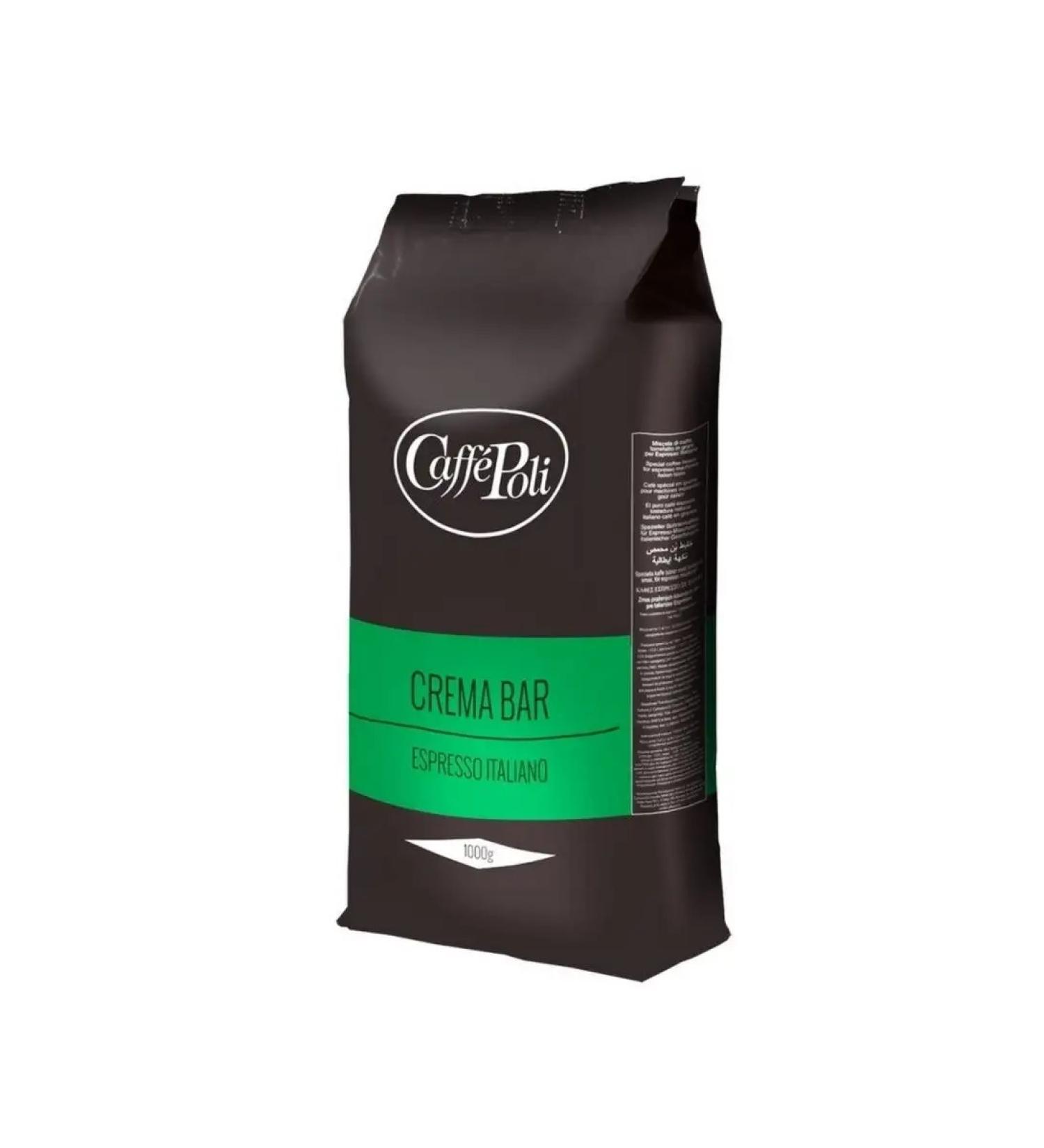 Caffe Poli Crema Bar coffee in grains 1 kg - Buy Online on GoSupps.com