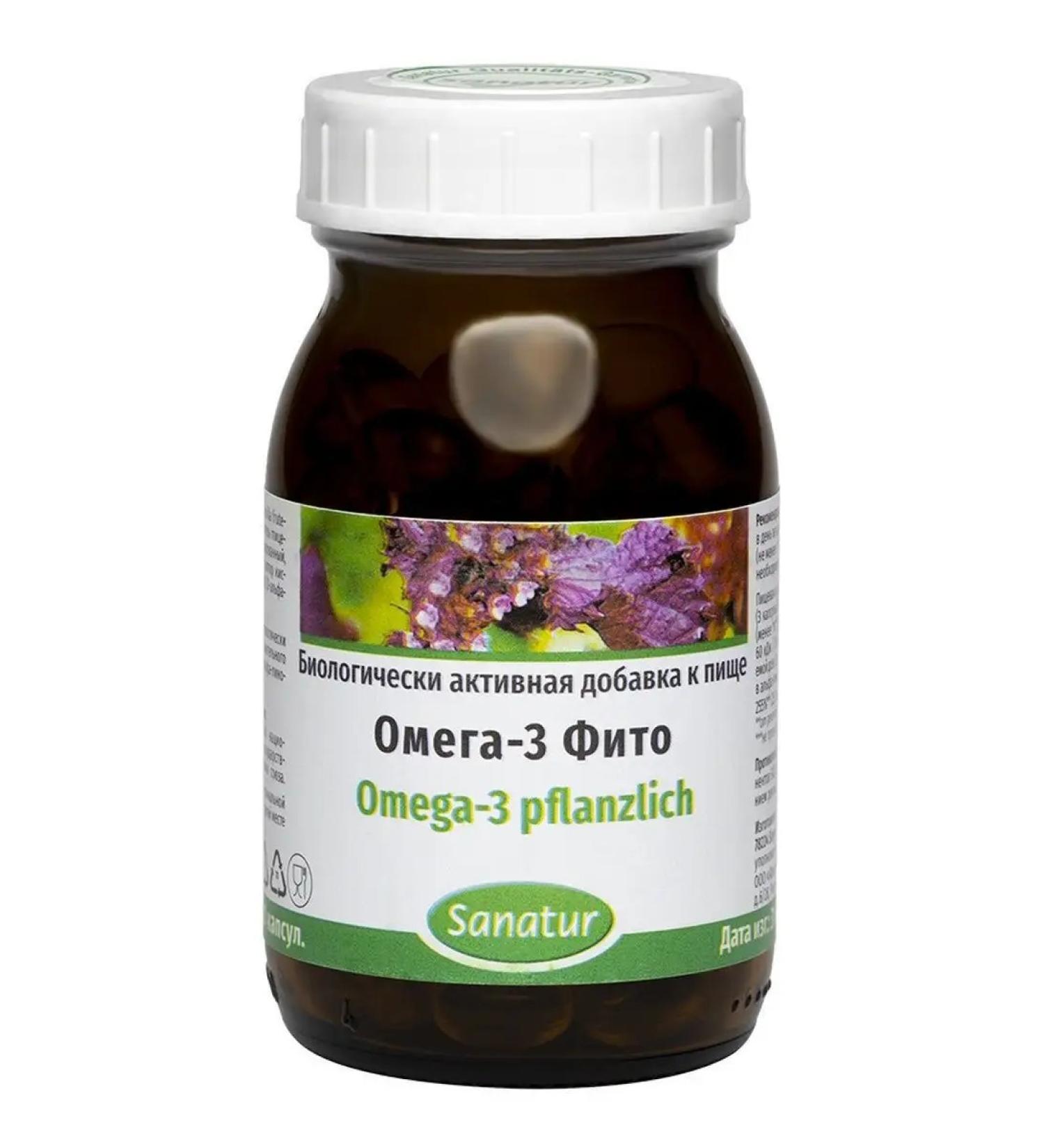 Sanatur Omega-3 vitamins 120 capsules dietary supplement - Buy Online on GoSupps.com