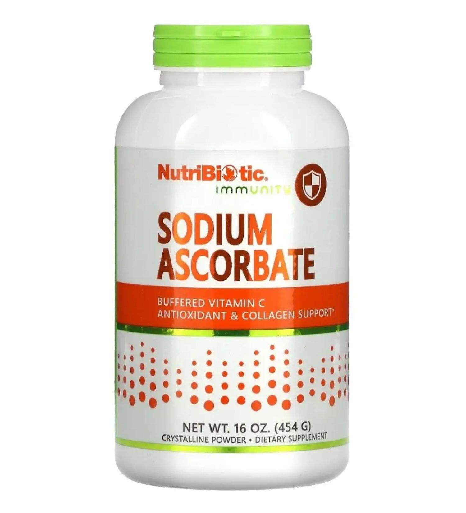 NutriBiotic Sodium ascorbate Sodium Askorbat Vitamin C 454 g