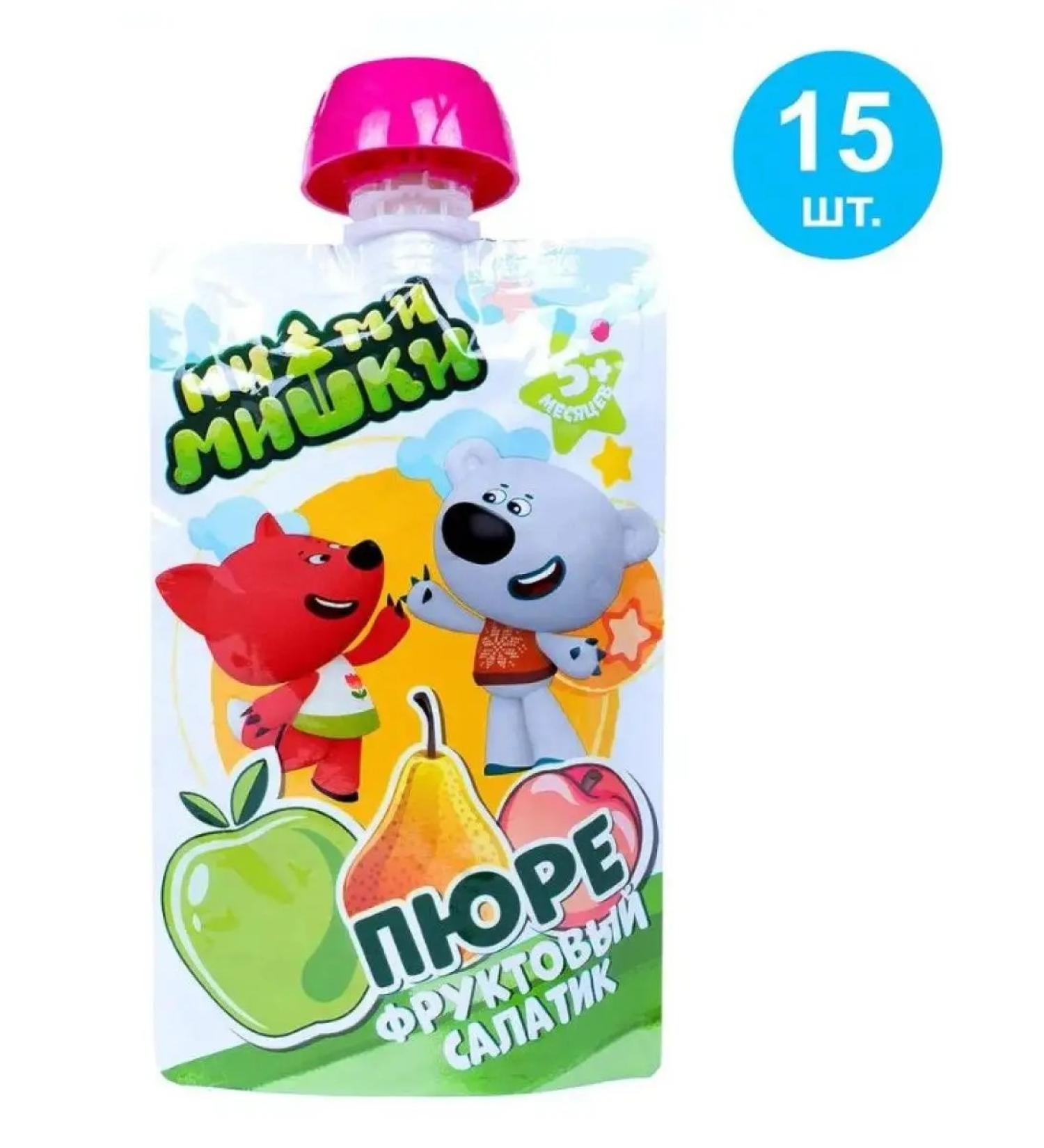 BE-BE-BEARS Puree fruit salad 15pcs 90g - Buy Online on GoSupps.com