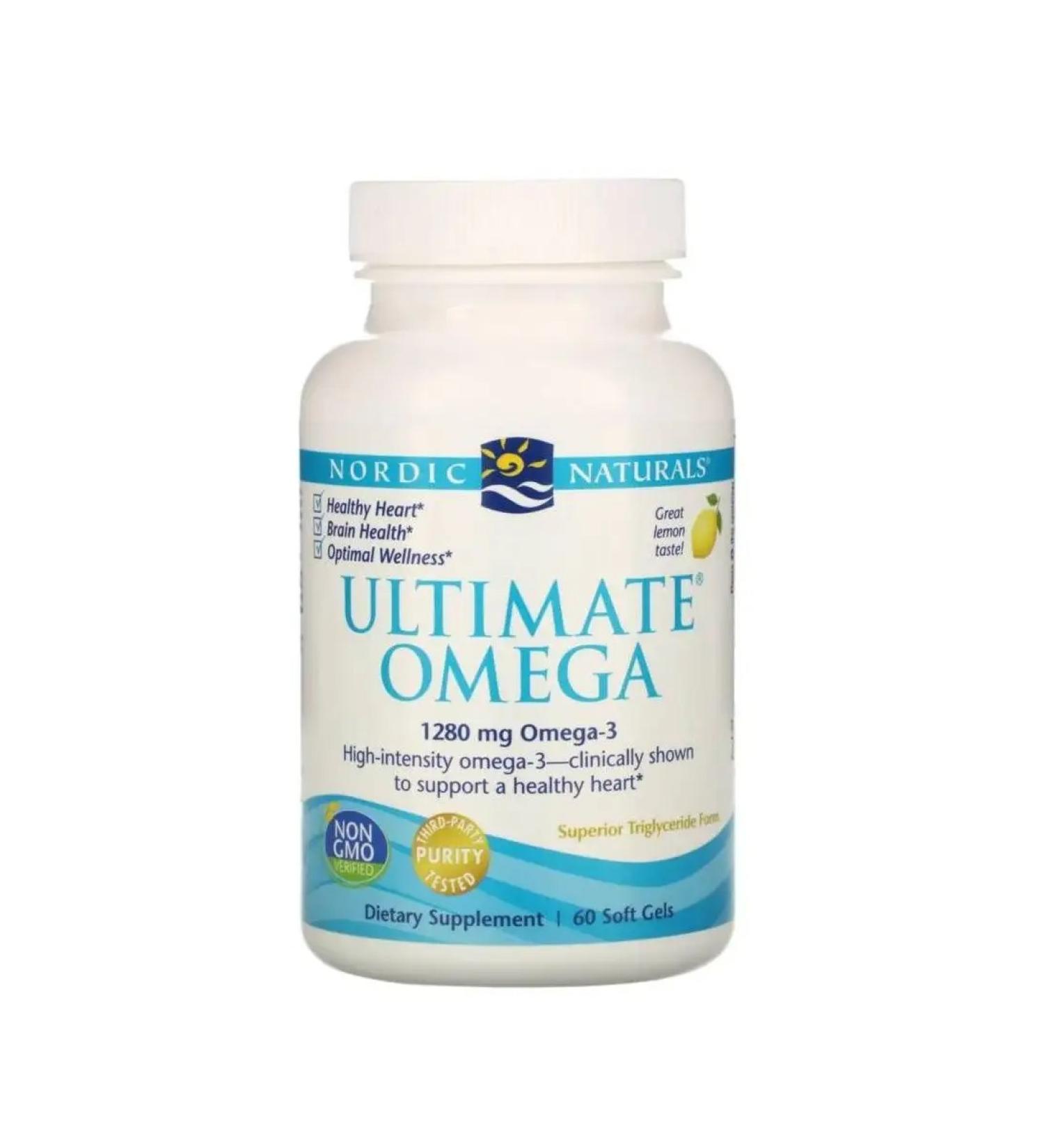 NORDIC Naturals Omega 3 1280 mg 60 caps - Buy Online on GoSupps.com