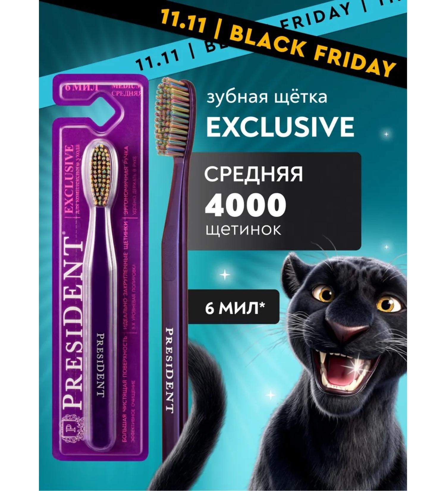 PRESIDENT Medium stiffer tooth violet purple EXCLUSIVE - Buy Online on GoSupps.com