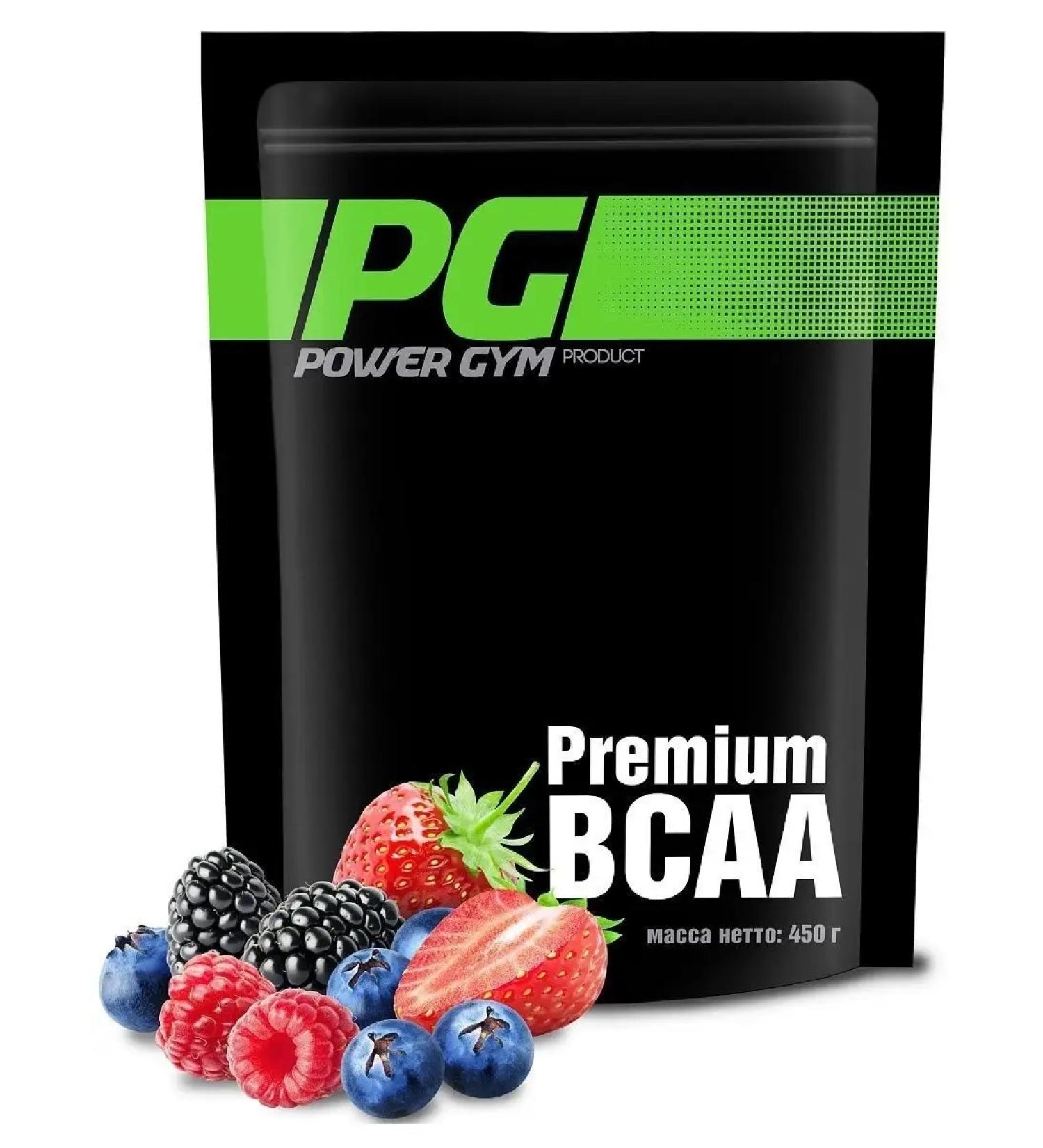 PowerGymProduct VSAA BCAA amino acids with glutamine 450 g forest berries - Buy Online on GoSupps.com