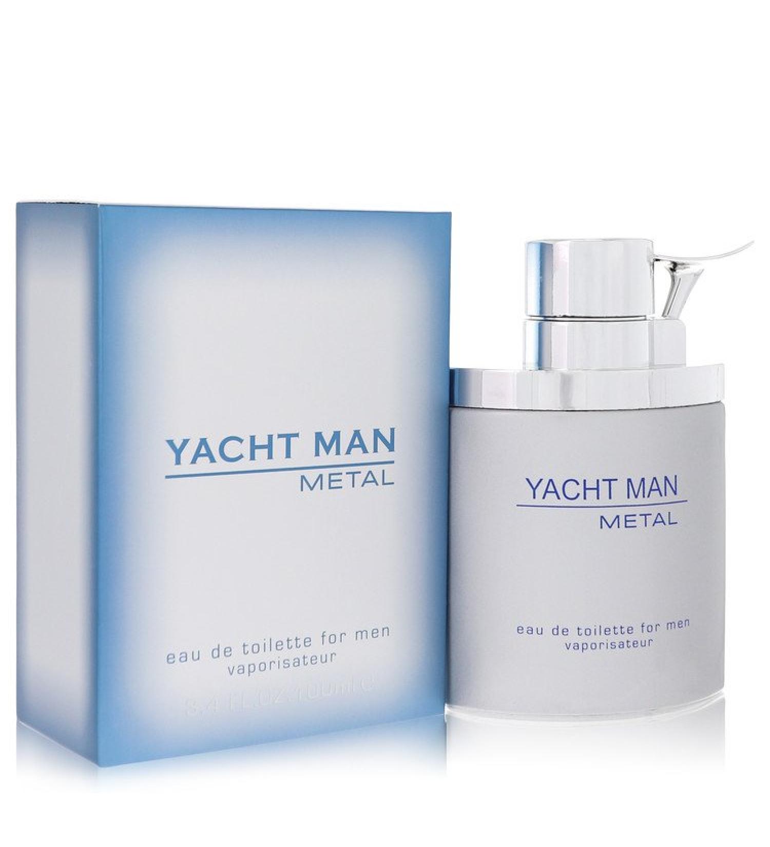 Yacht Man Metal by Myrurgia Eau De Toilette Spray 3.4 oz for Men